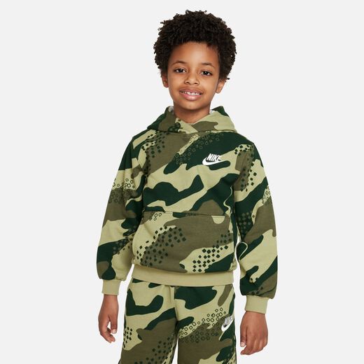 Hoodies & Sweatshirts-Nike, Nike Sportswear Club Camo Pullover, Little Kids Hoodie