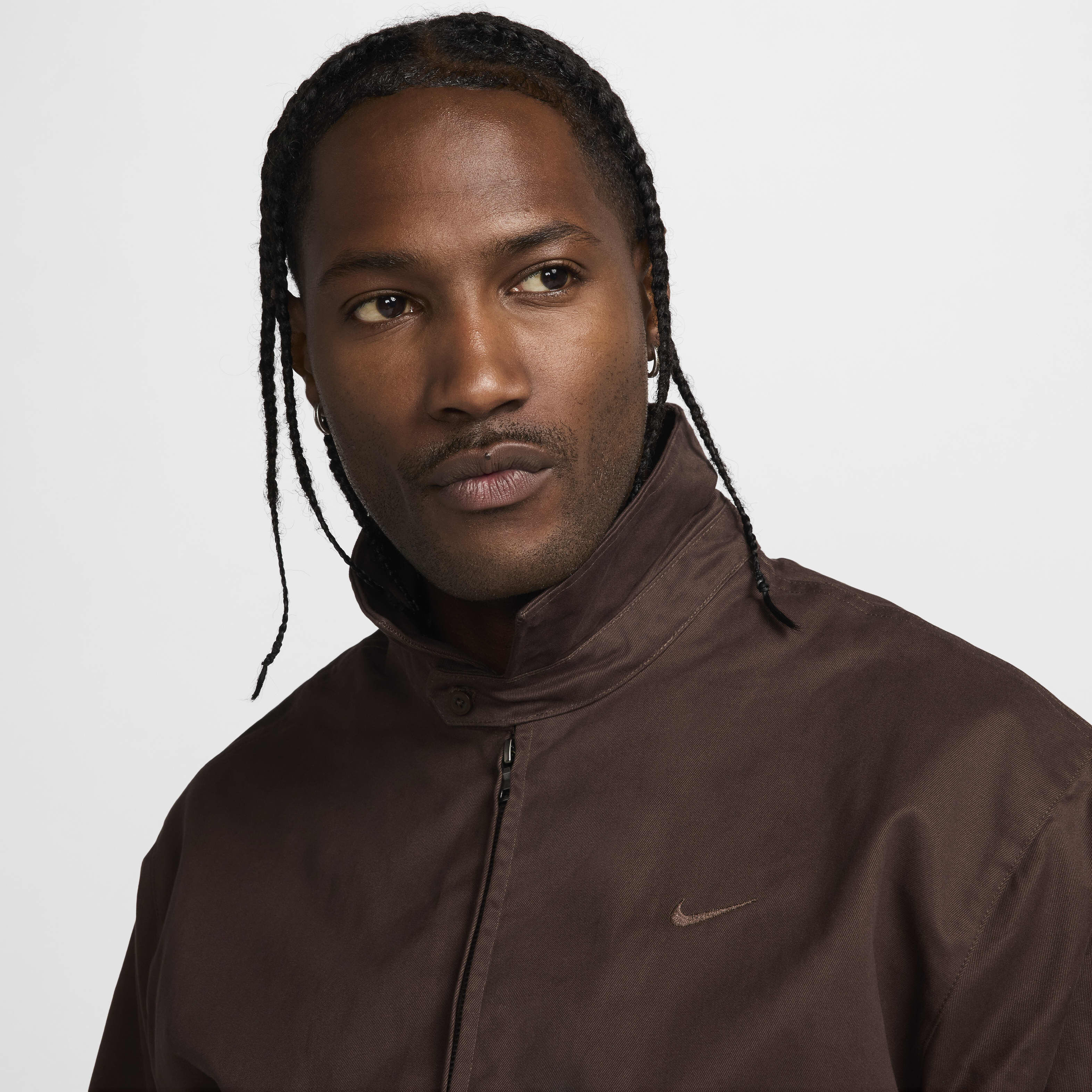 Nike windbreaker brown shop