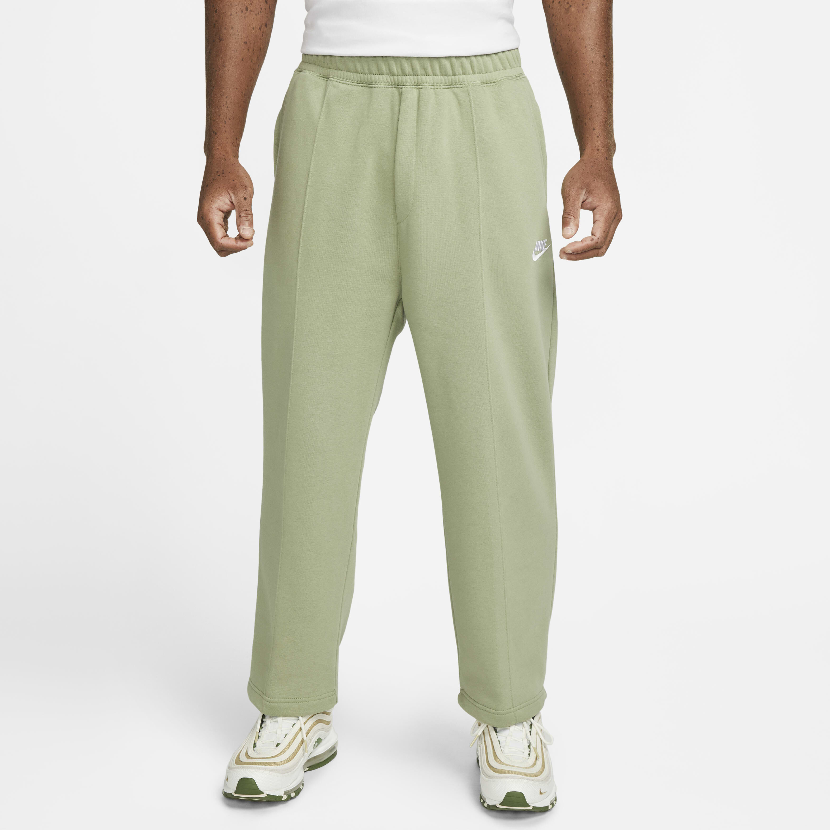 nike crop fleece pants