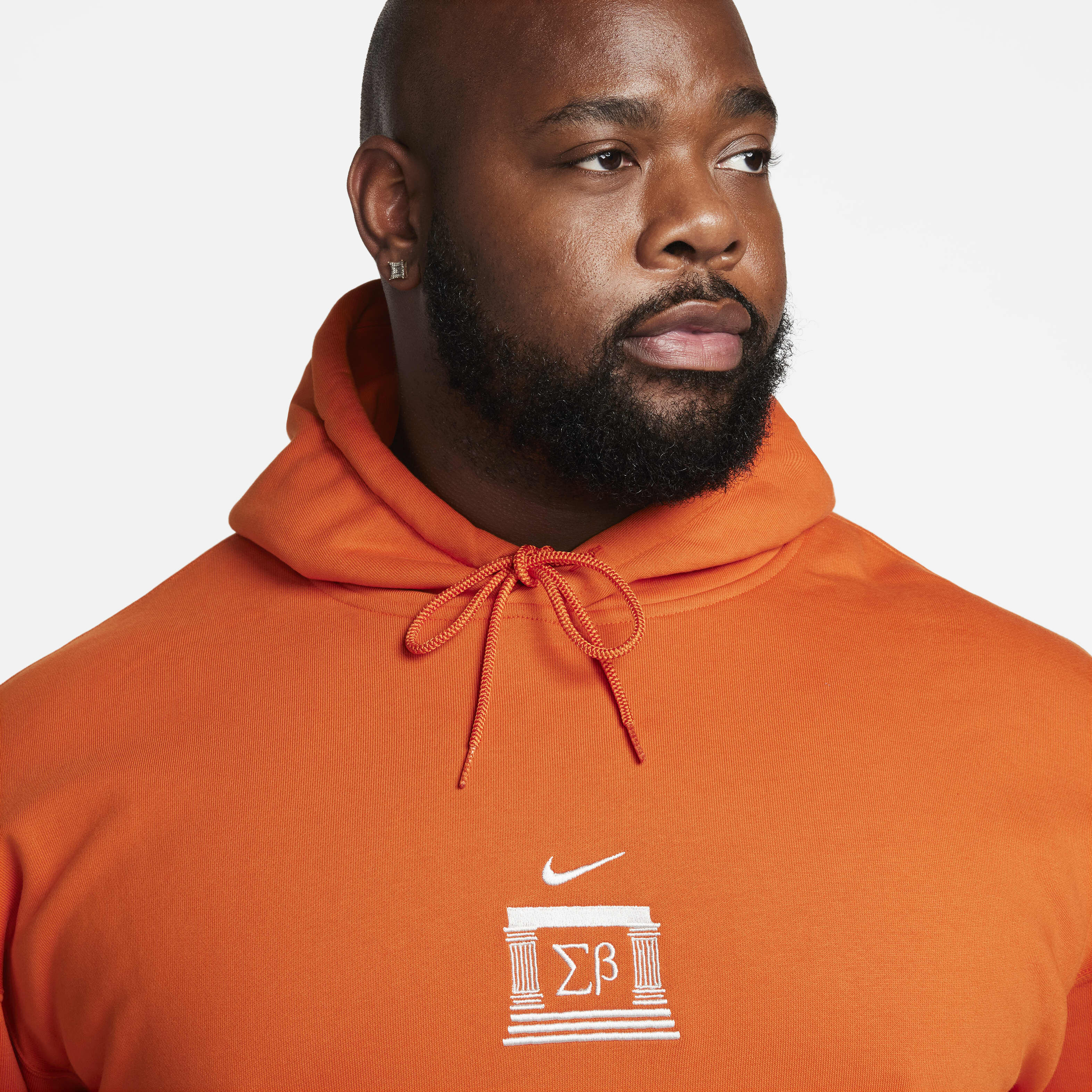orange nike sb hoodie