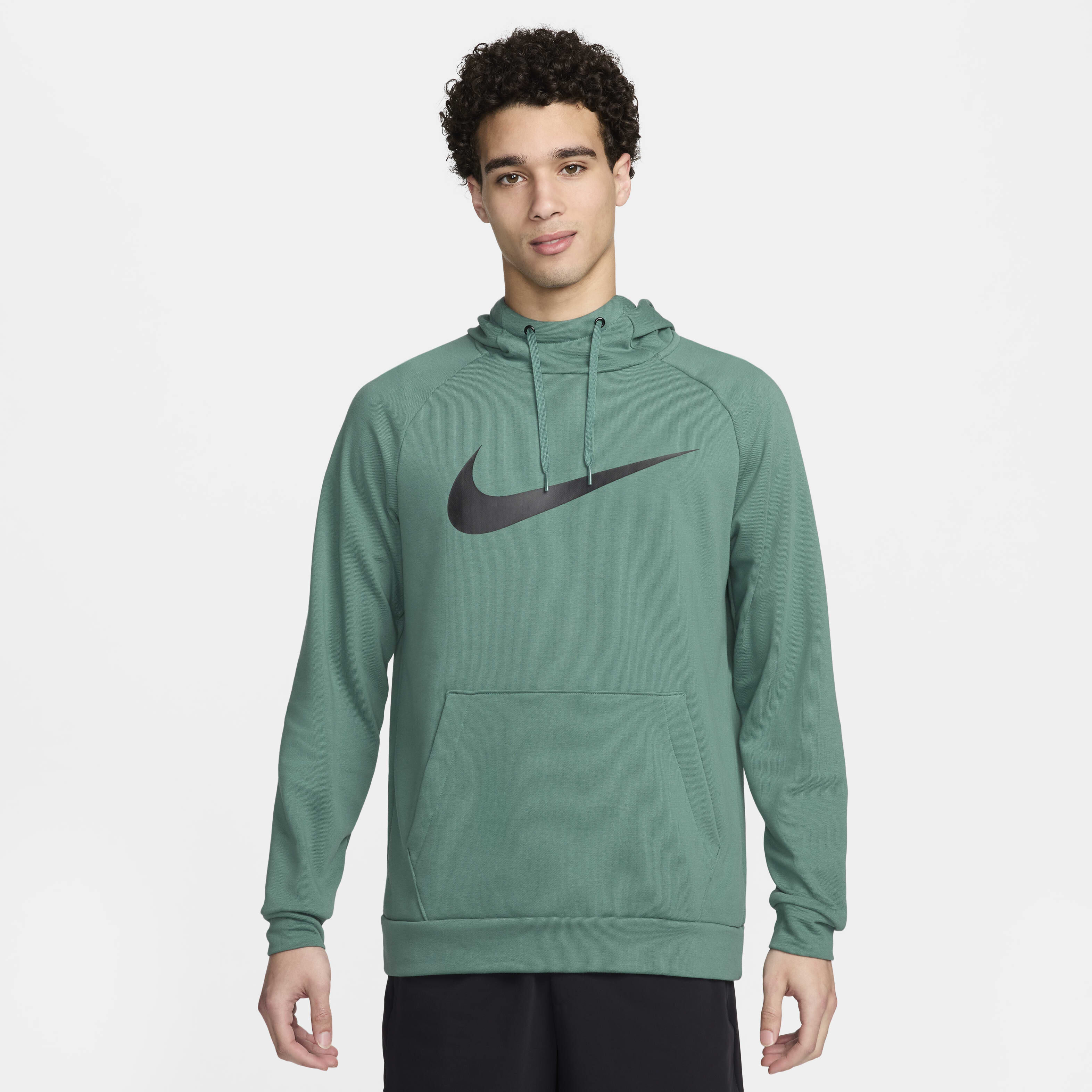 Buy Nike Dry Graphic Men s Dri FIT Hooded Fitness Pullover Hoodie Bicoastal Black Nike Kuwait Official