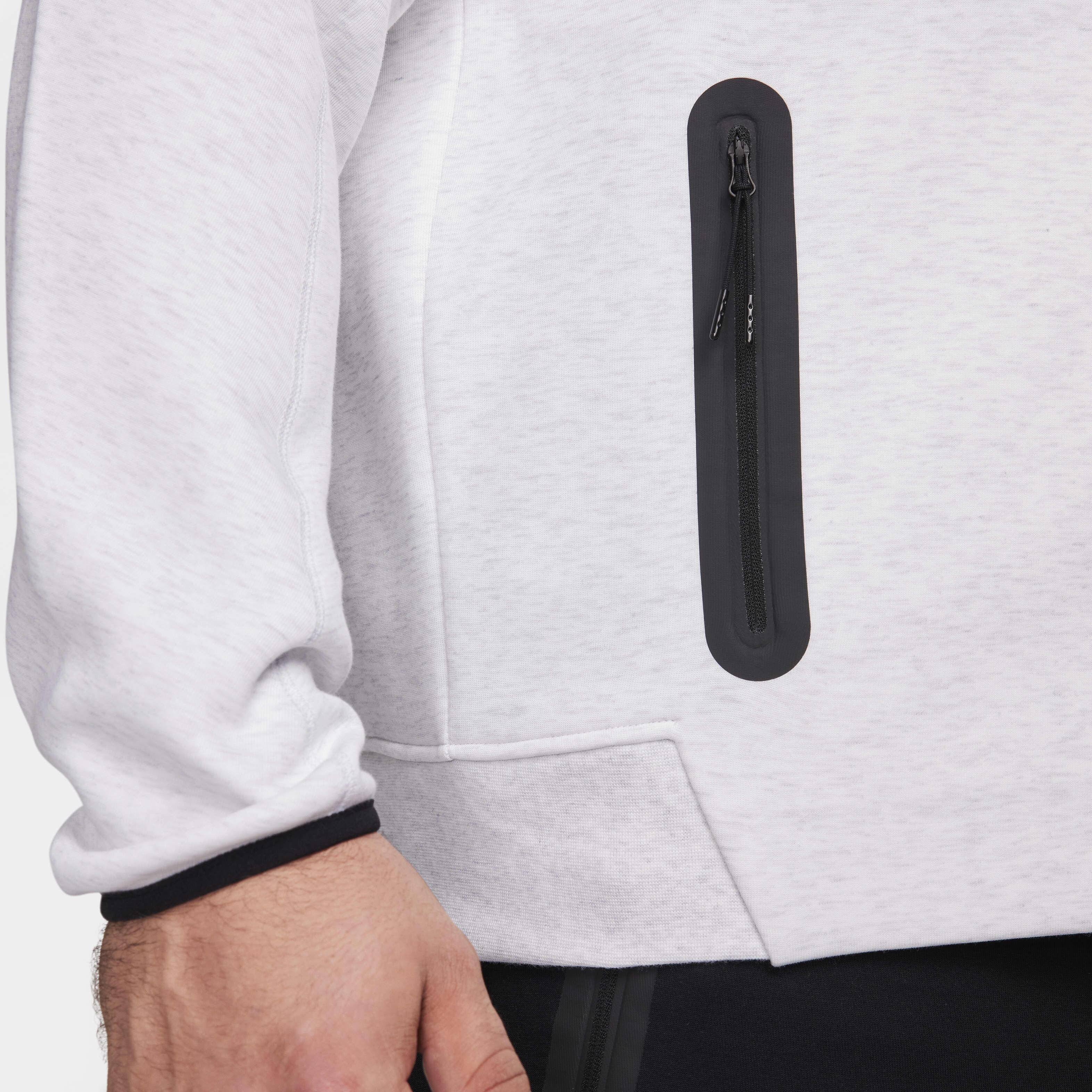 Buy Nike Sportswear Tech Fleece Windrunner Men s Full Zip Hoodie Birch Heather Black Nike Kuwait Official