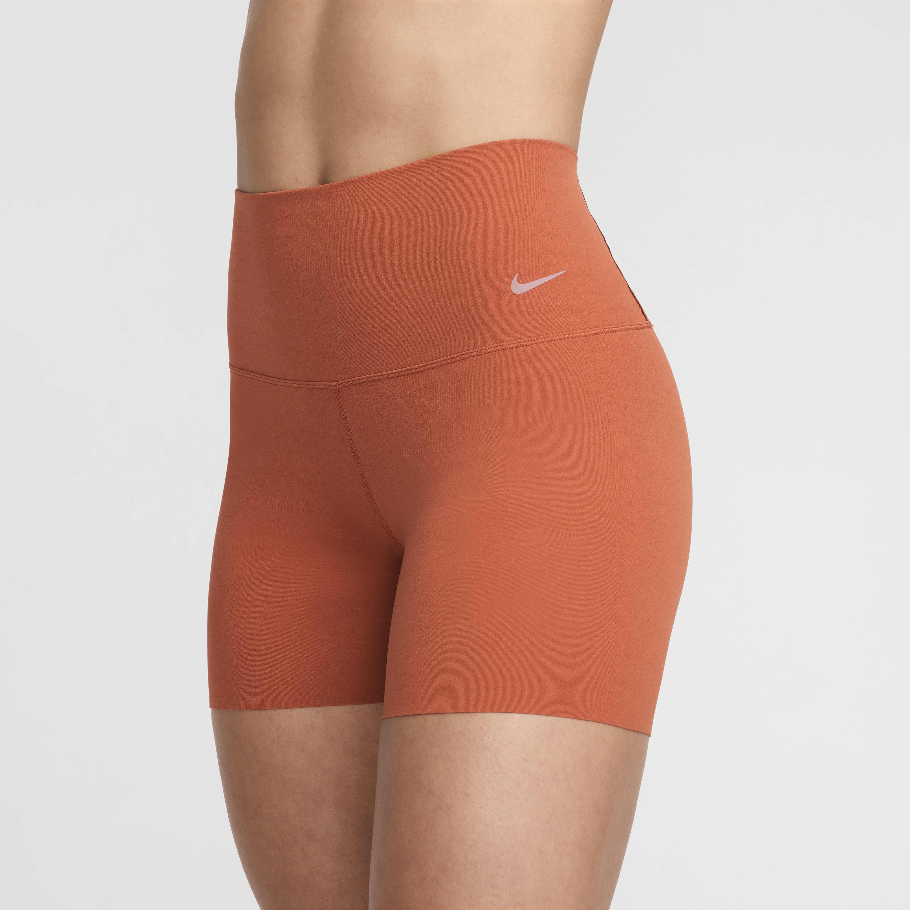 Buy Nike Zenvy Women s Gentle Support High Waisted 13cm approx. Biker Shorts Burnt Sunrise Black Nike Kuwait Official