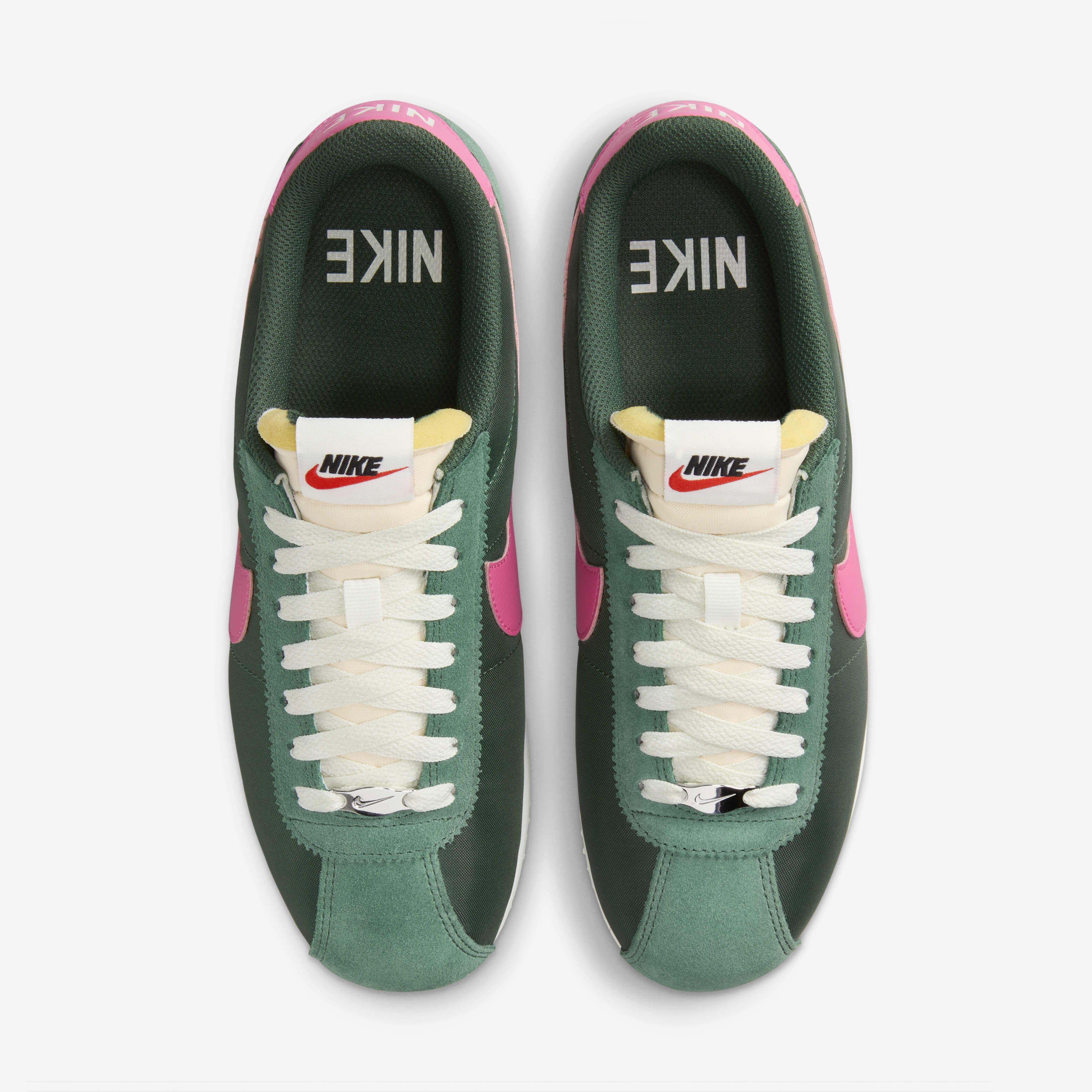 Buy Nike Cortez Textile Shoes - Fir/Sail/Team Orange