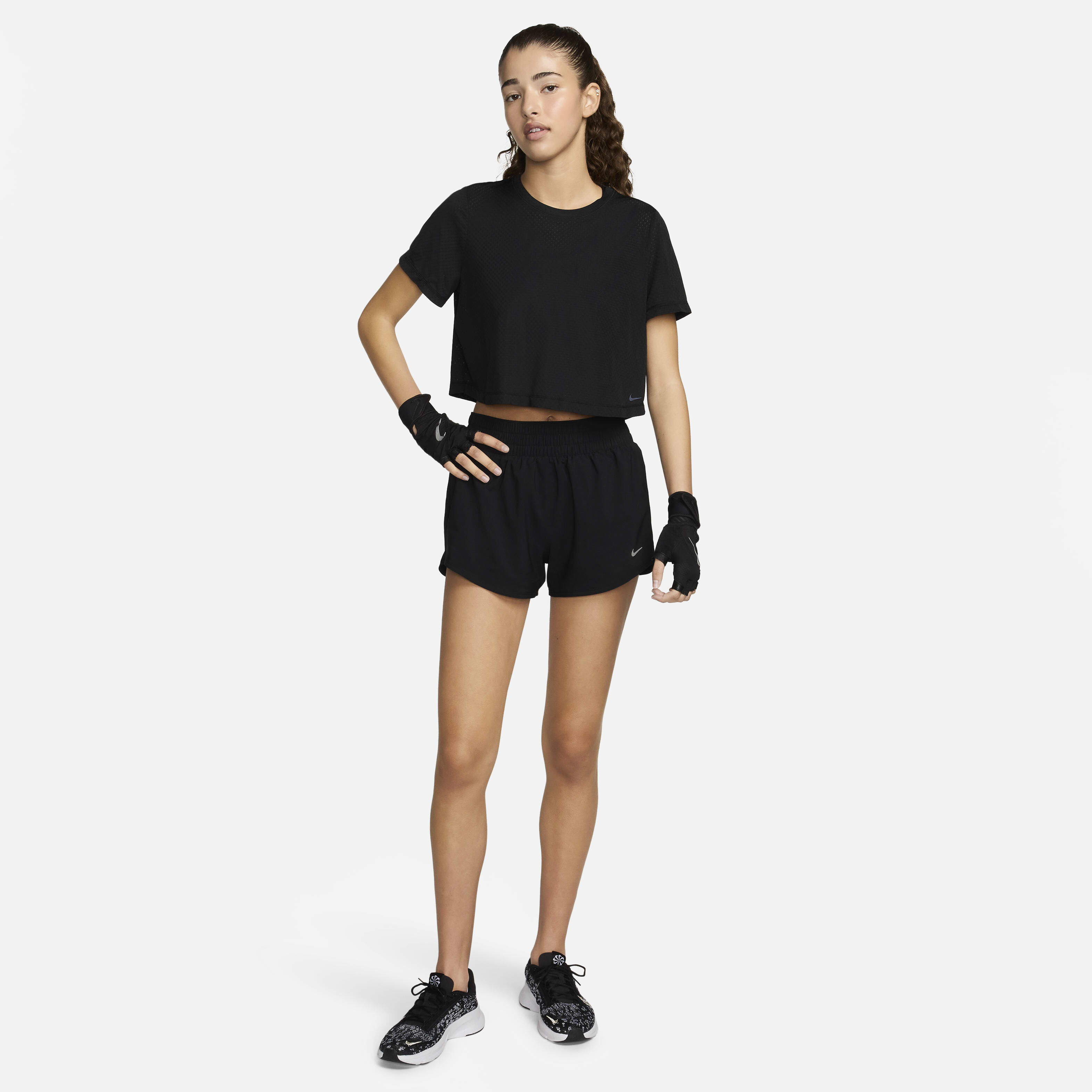 ★ Nike★ One Fitted Dry Fit Short Sleeve Crop Top W Black Buy Nike One Classic Breathe Women's Dri-FIT Short-Sleeve