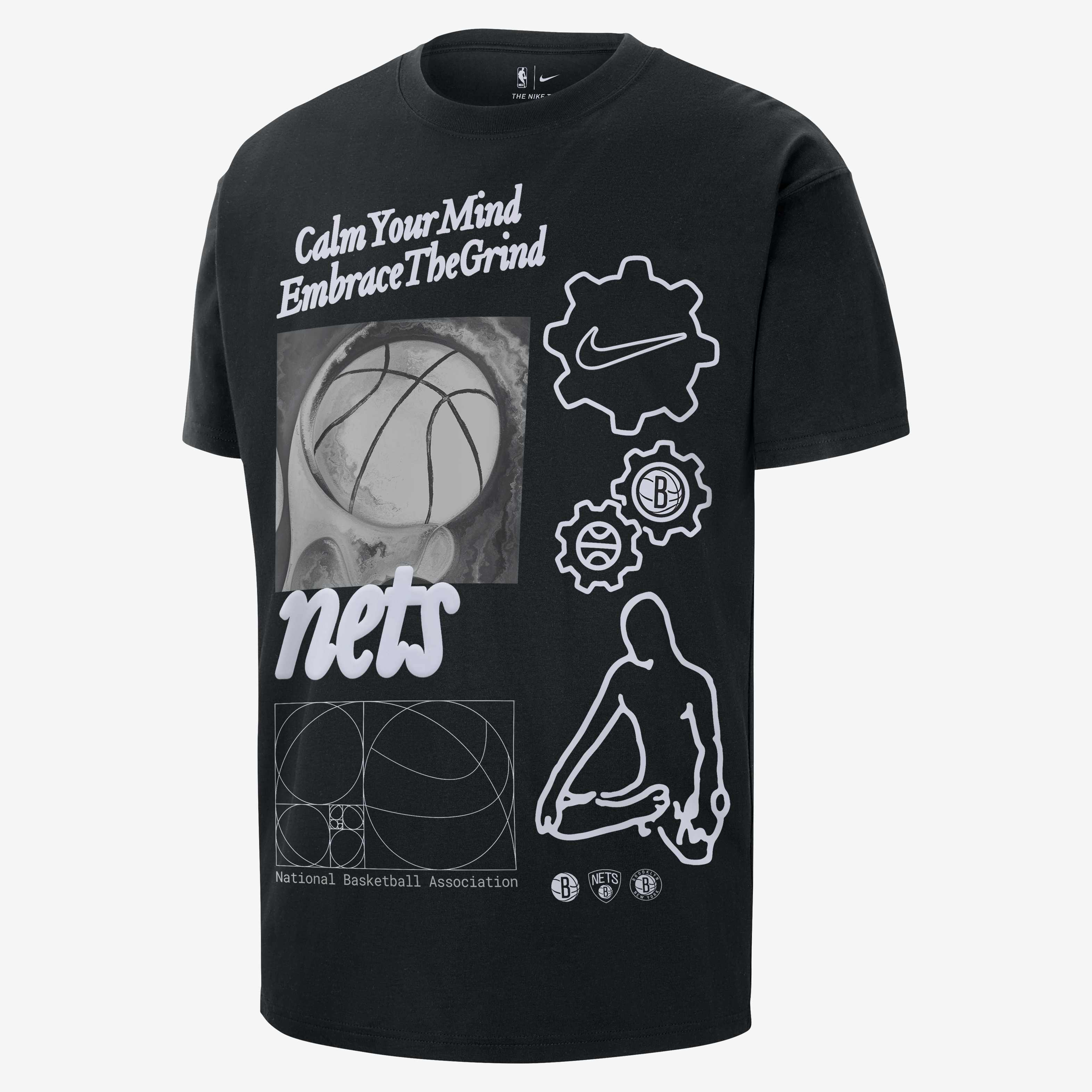 【NIKE】Brooklyn Nets Courtside Jordan NBA Max90 T-Shirt Buy Brooklyn Nets Courtside Men's Nike NBA Max90 T-Shirt
