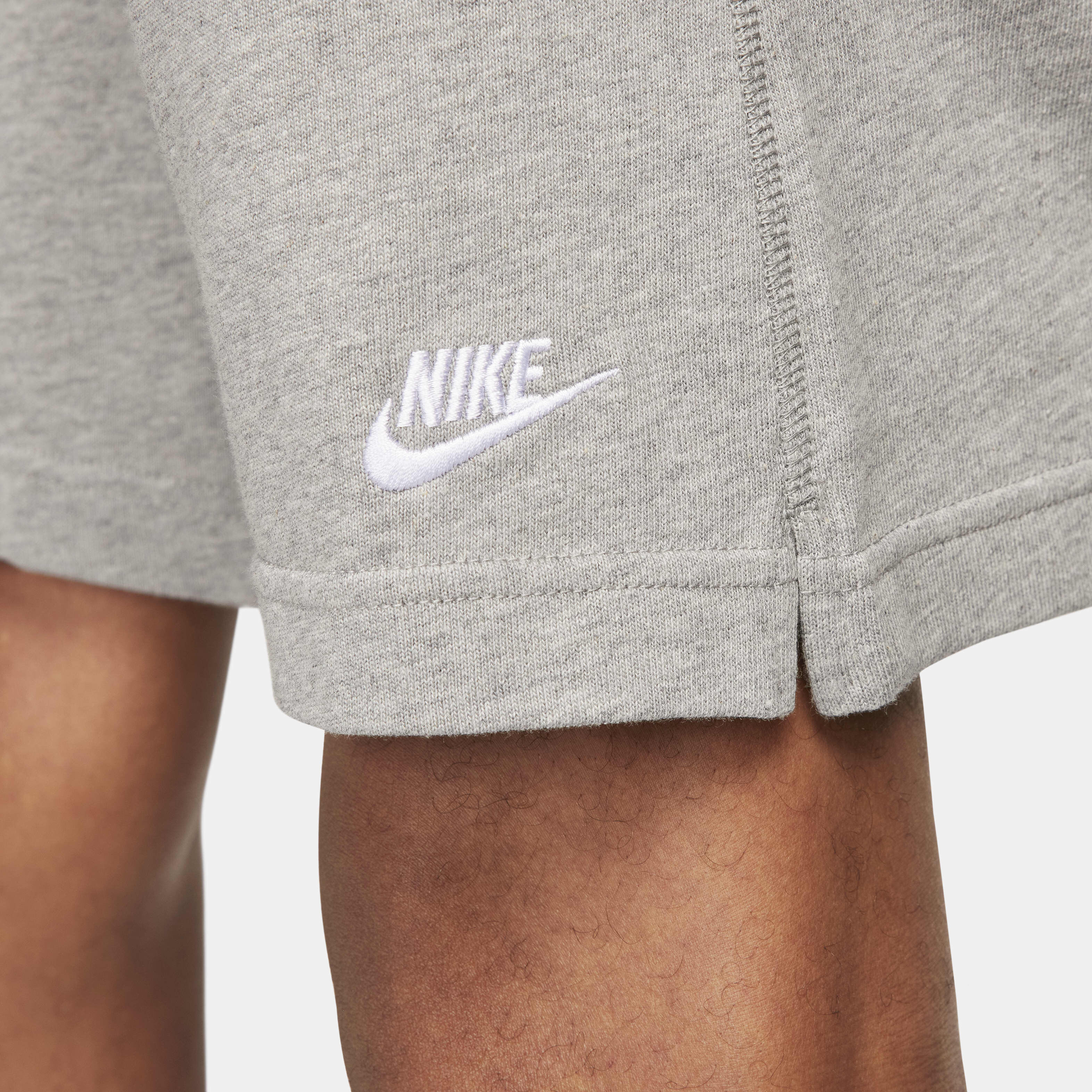 Buy Nike Club Men's Knit Shorts - Dark Grey Heather/White