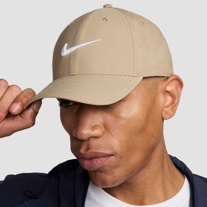 Buy Nike Dri-FIT Club Structured Swoosh Cap Khaki/White Nike