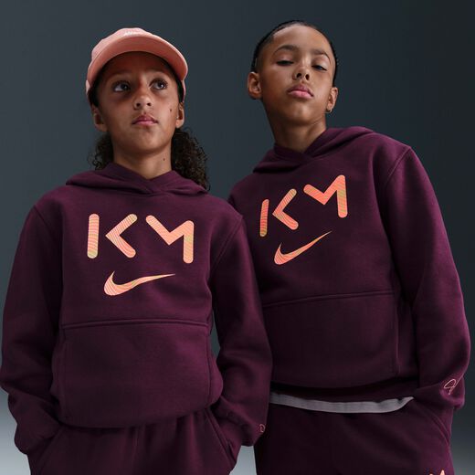 Kids' Hoodies & Sweatshirts-Nike, Kylian Mbappé Club Fleece, Older Kids' Nike Dri-FIT Football Hoodie