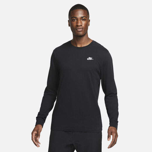 Men's Long Sleeves Shirts-Nike, Nike Sportswear Club, Men's Long-sleeve T-shirt