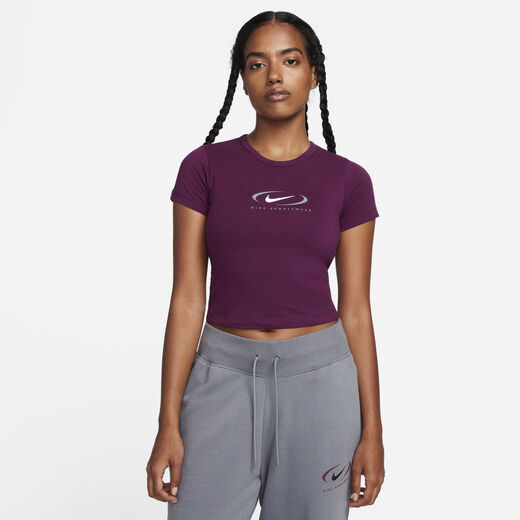 T-Shirts & Tops-Nike, Nike Sportswear, Women's Cropped Graphic Tee