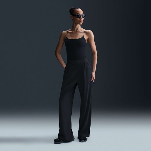 Trousers-Nike, Nike 24.7 PerfectStretch, Women's Dri-FIT High-Waisted Loose Wide-Leg Trousers