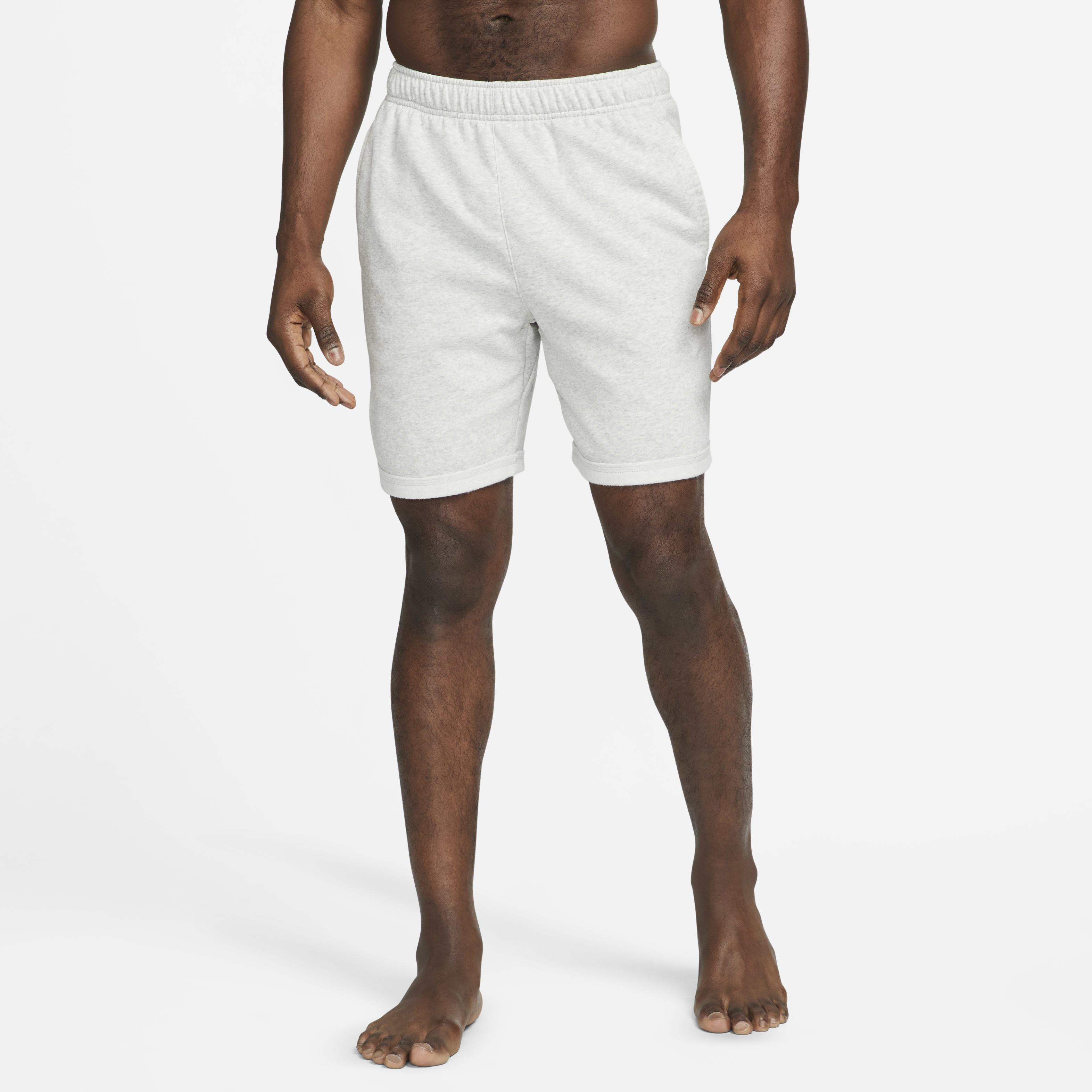 Buy Nike Yoga Therma FIT Men s Shorts Grey Heather Iron Grey Nike Kuwait Official