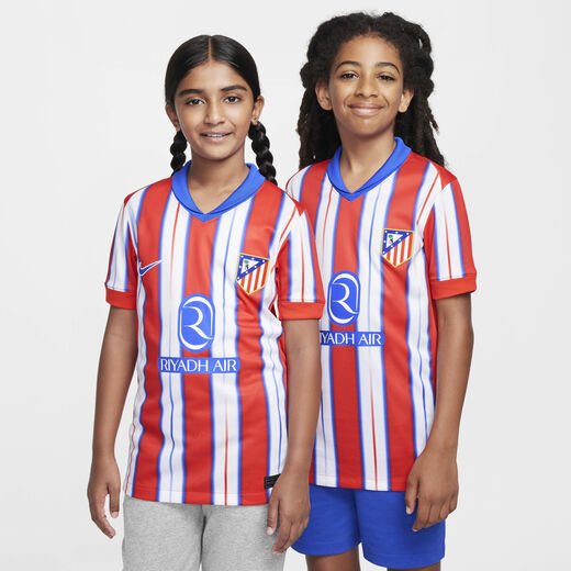 Kids' Clothing Sale-Nike, Atlético Madrid 2024/25 Stadium Home, Older Kids' Nike Dri-FIT Football Replica Shirt
