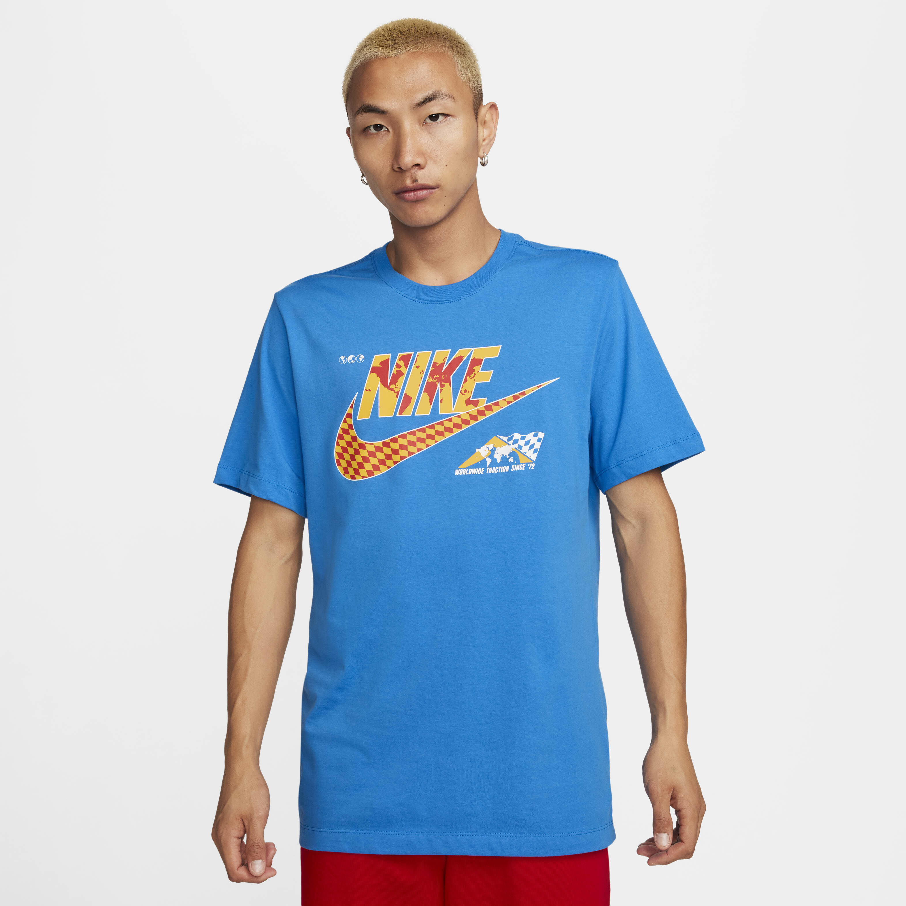 Nike tee blue discount