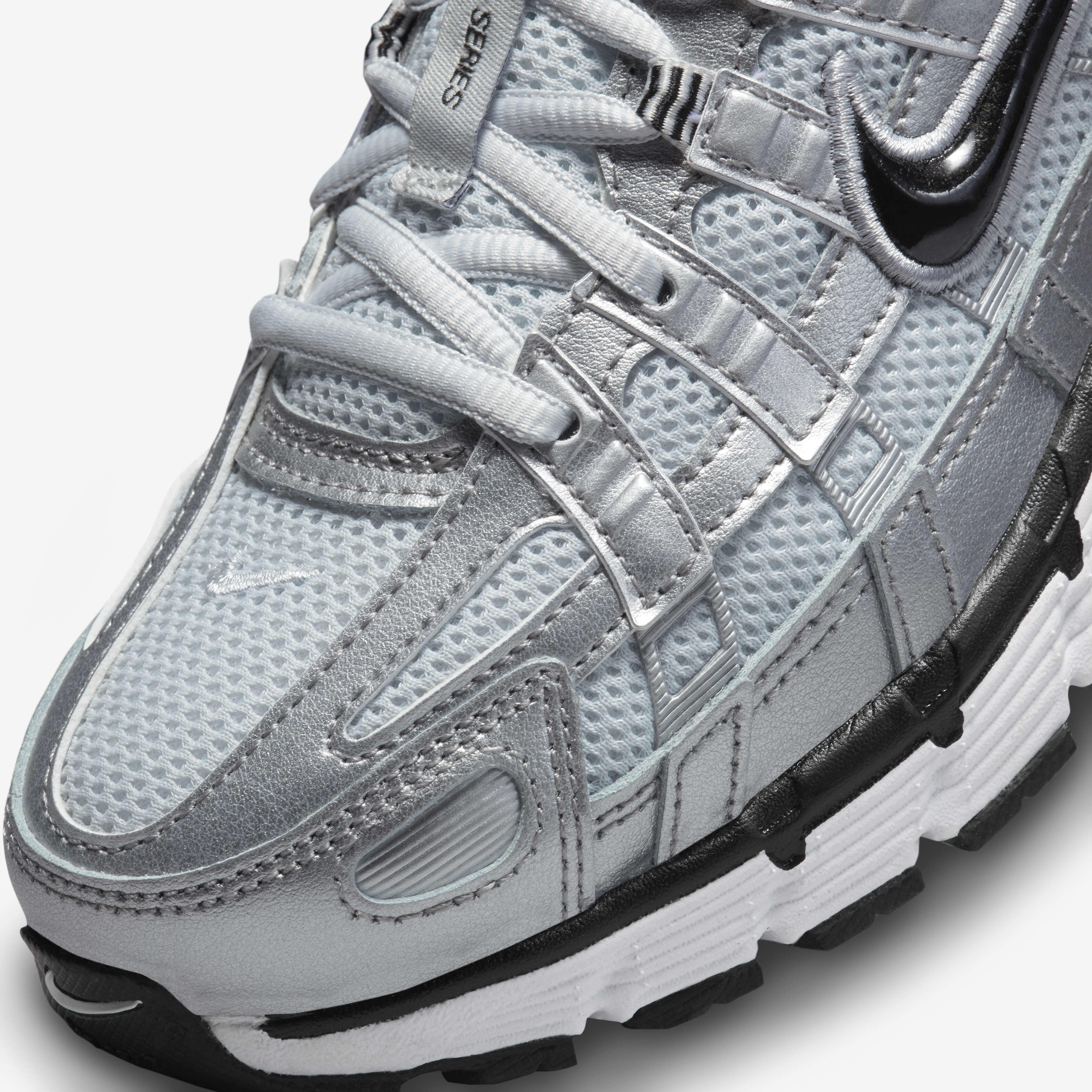 Nike p 6 white black discount