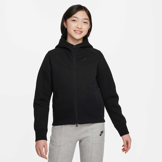 Tech Kids-Nike, Nike Sportswear Tech Fleece, Older Kids' (Girls') Full-Zip Hoodie
