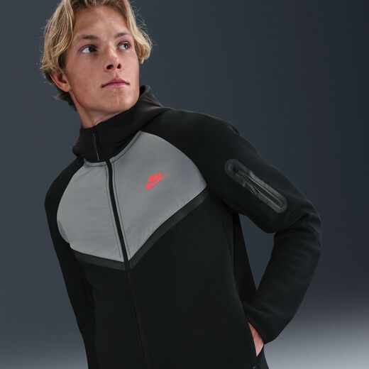 Men's Jackets & Gilets-Nike, Nike Tech, Men's Fleece Windrunner Full-Zip Jacket