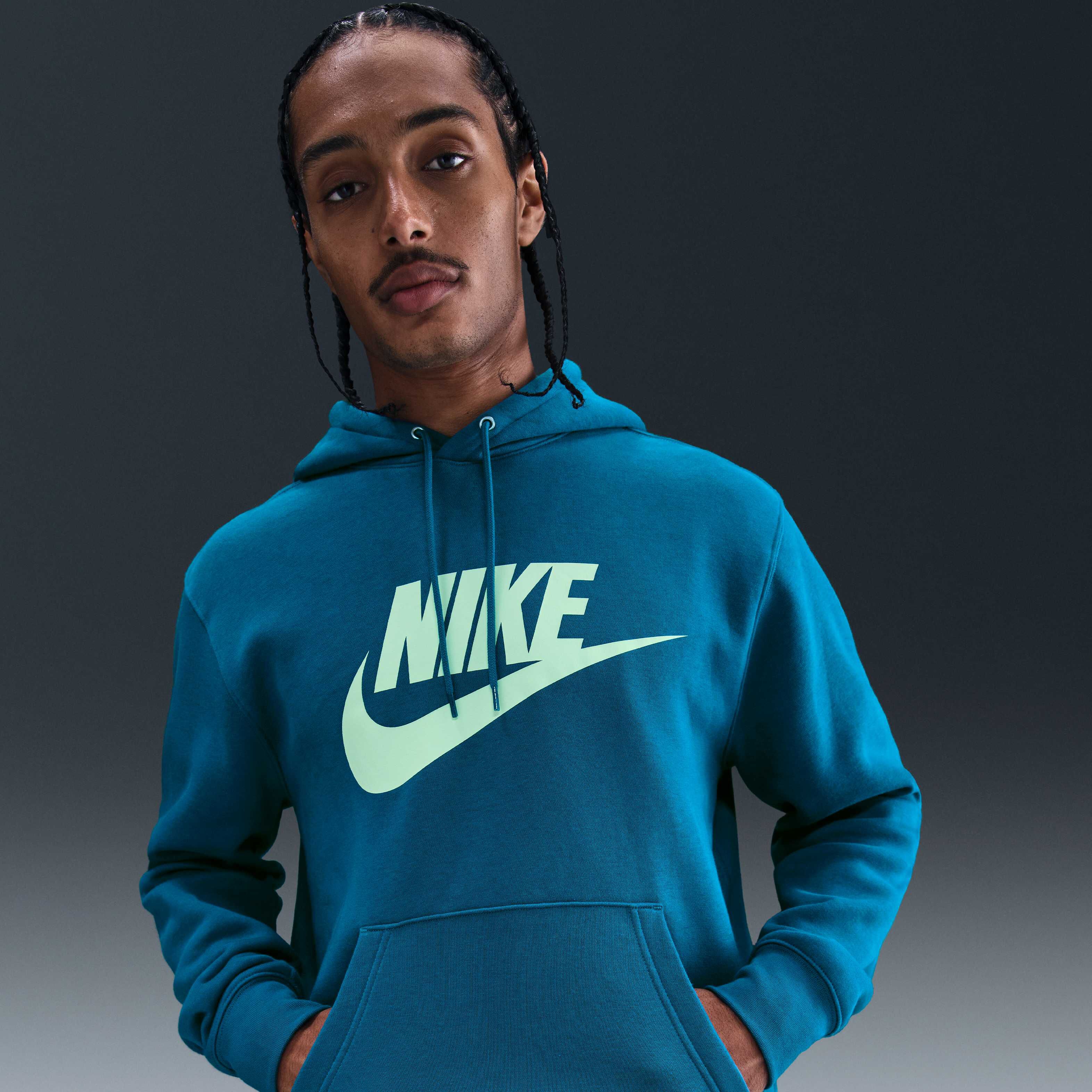 nike hoodie aqua