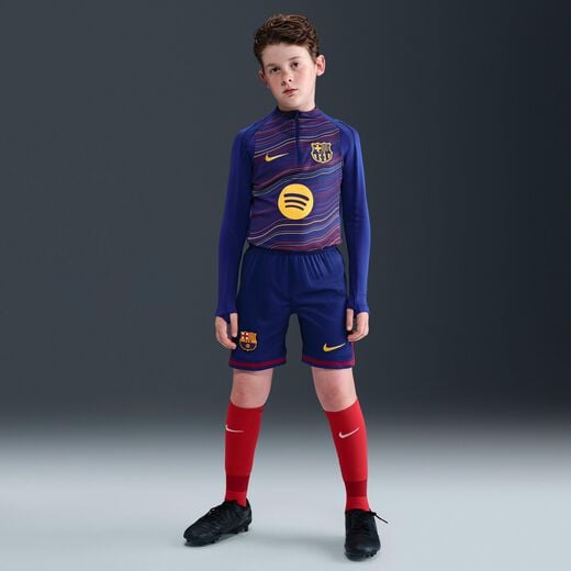 Shorts-Nike, F.C. Barcelona 2025/26 Stadium Home, Older Kids' Nike Dri-FIT Football Replica Shorts