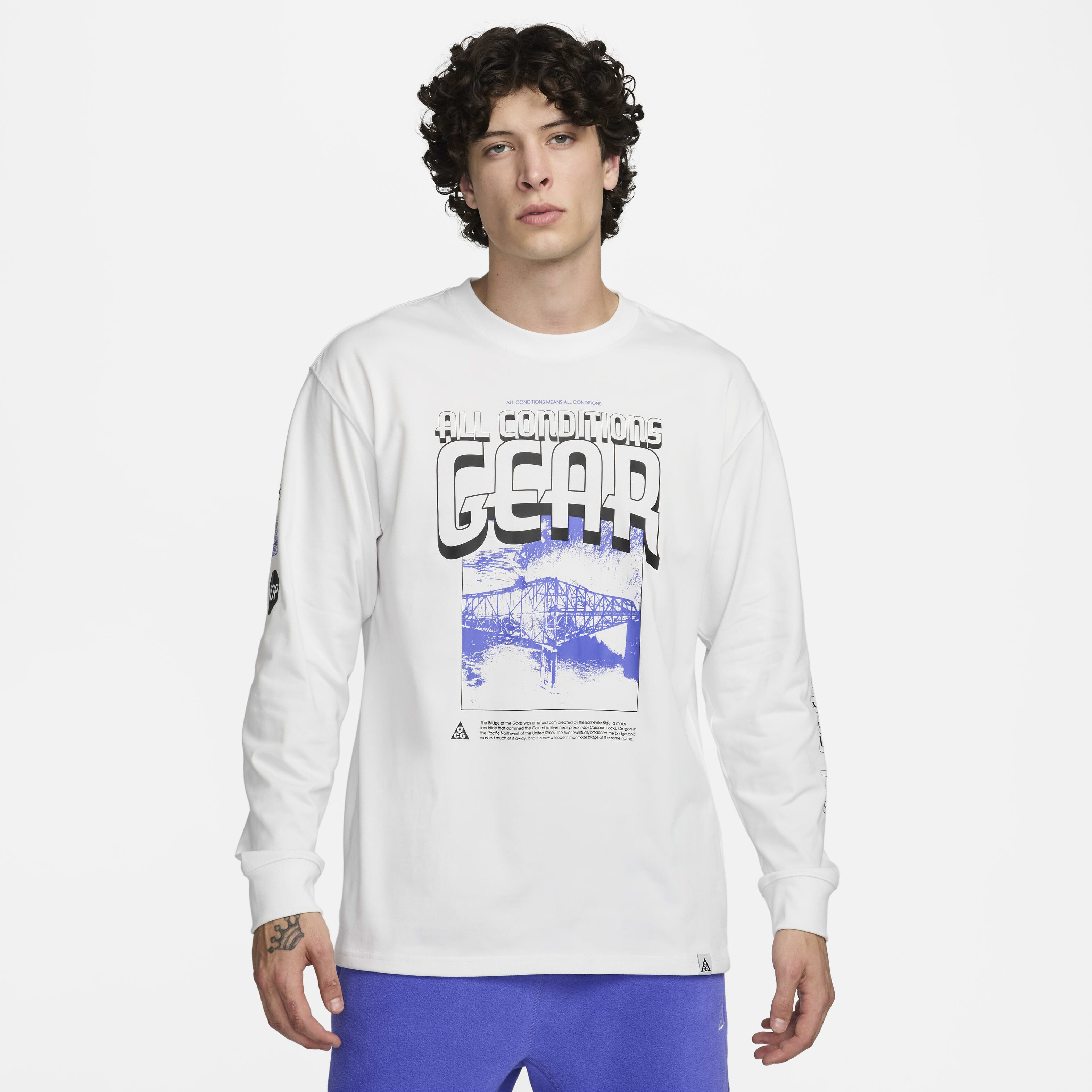 Nike long sleeve acg logo tee deals