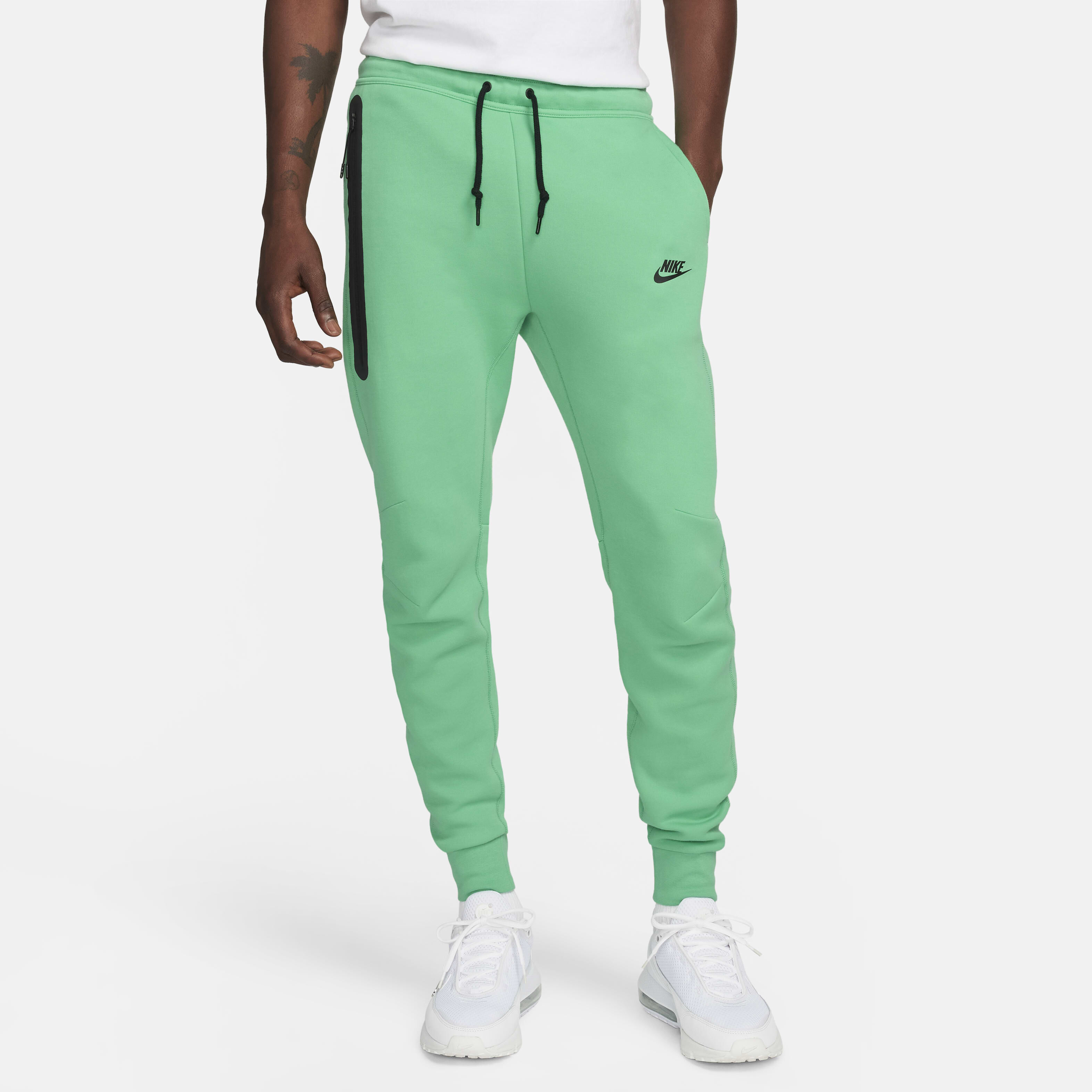 Nike tech fleece green pants new arrivals