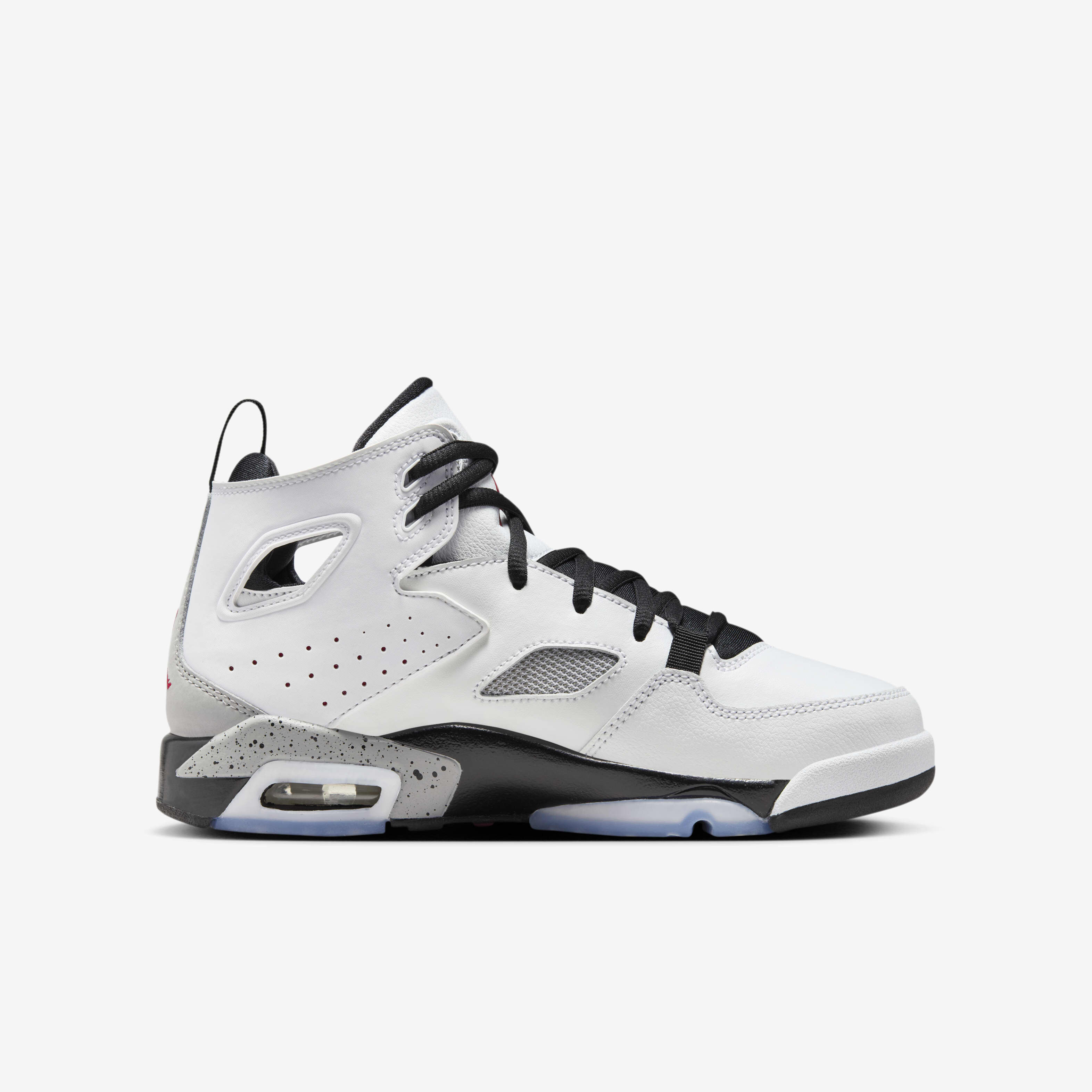 Buy Jordan Flight Club 91 Older Kids Shoes White Black Metallic Silver Gym Red Nike Kuwait Official