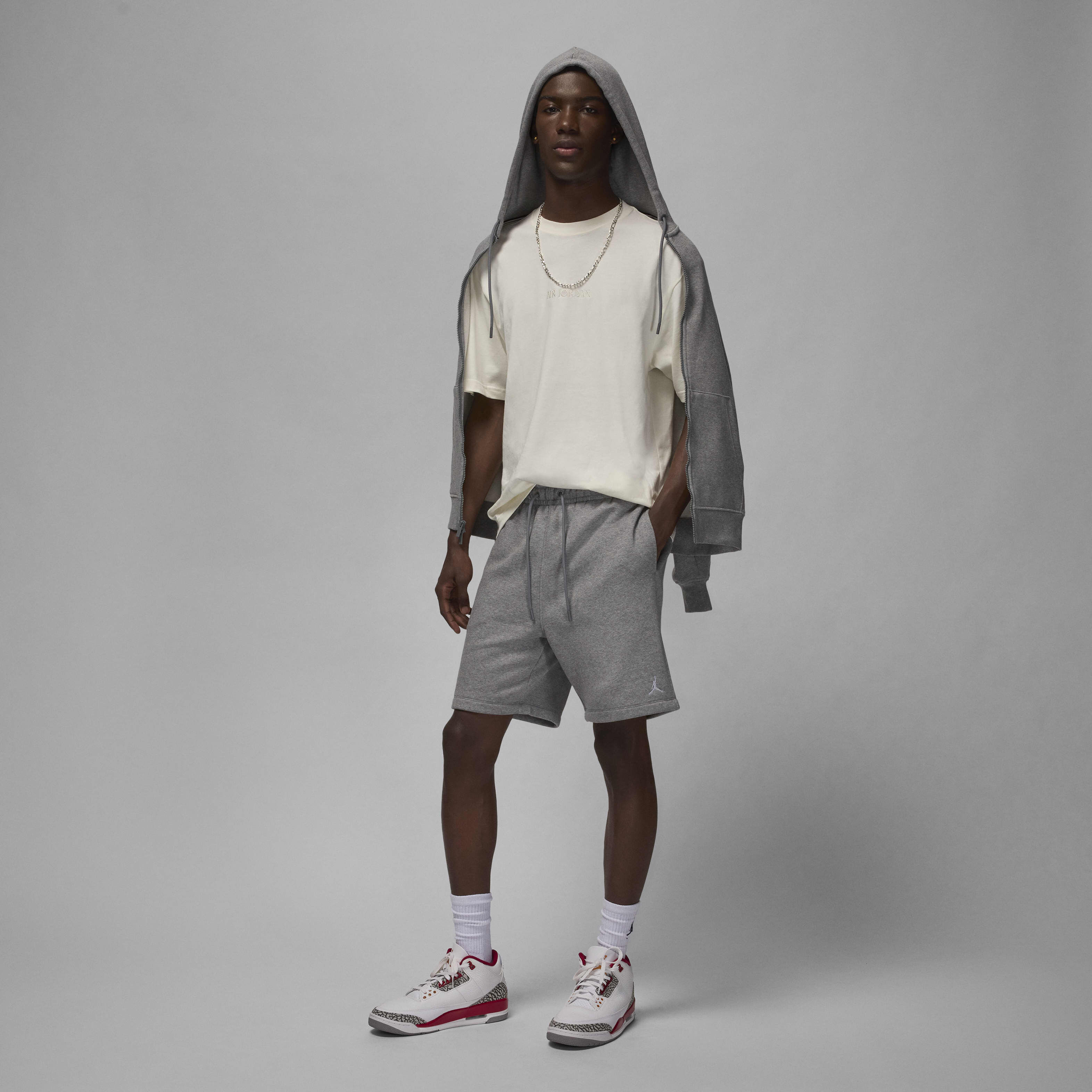 ★ Nike★ Jordan Brooklyn Fleece Shorts W Rattan White HJ13 Jordan Brooklyn Fleece Shorts – DTLR
