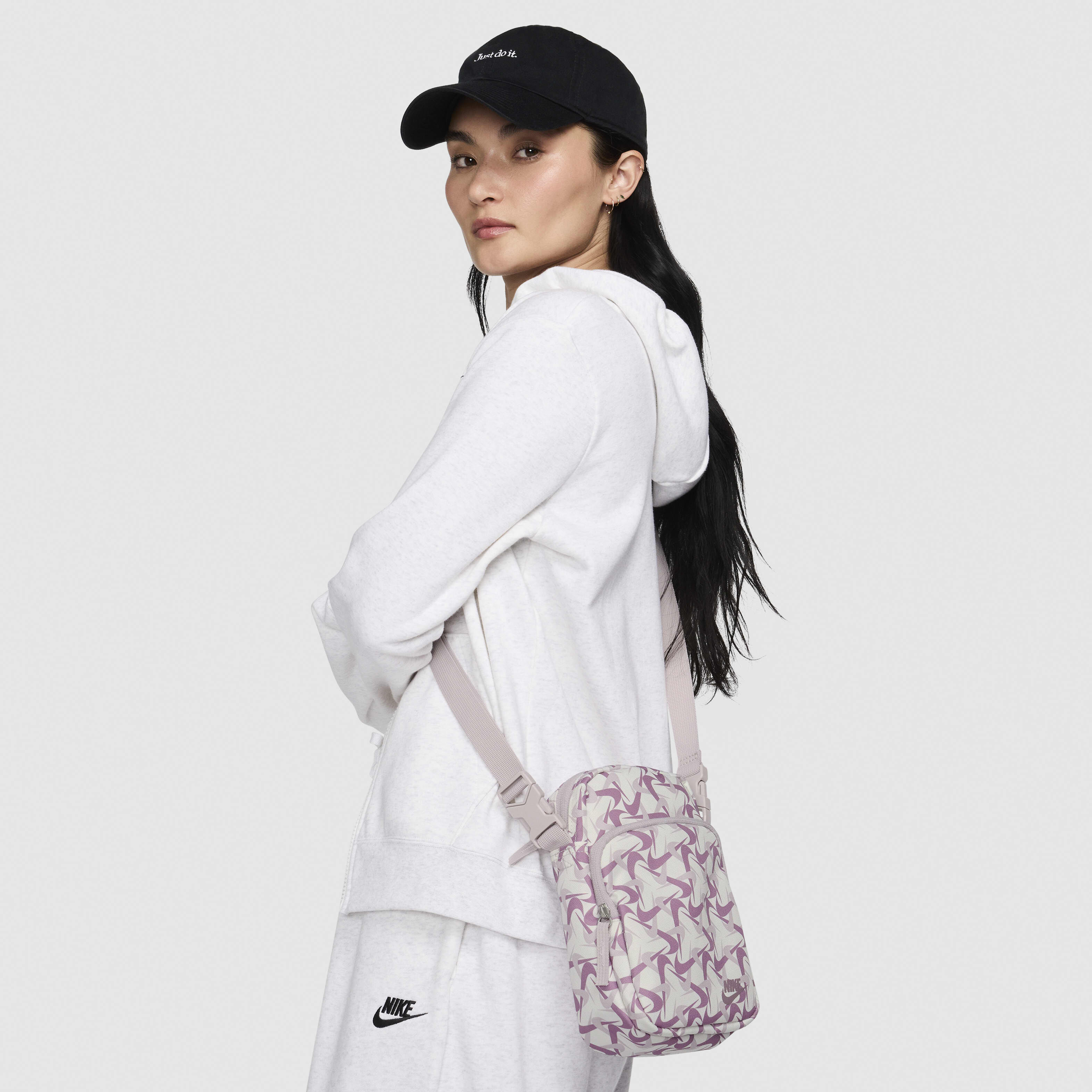 White nike cross body bag online