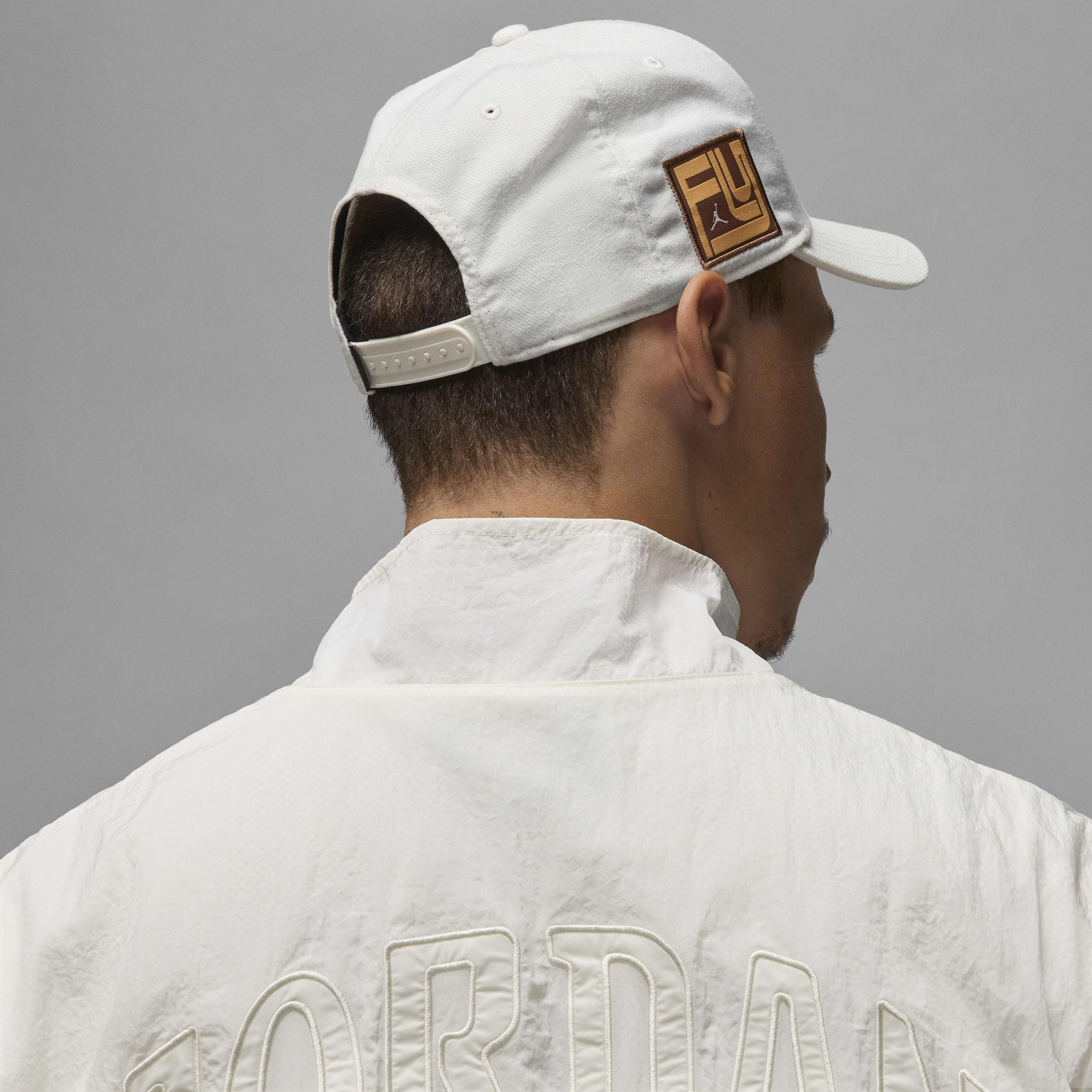 Buy Jordan Rise Structured Hat - Sail/Black/Orange Chalk