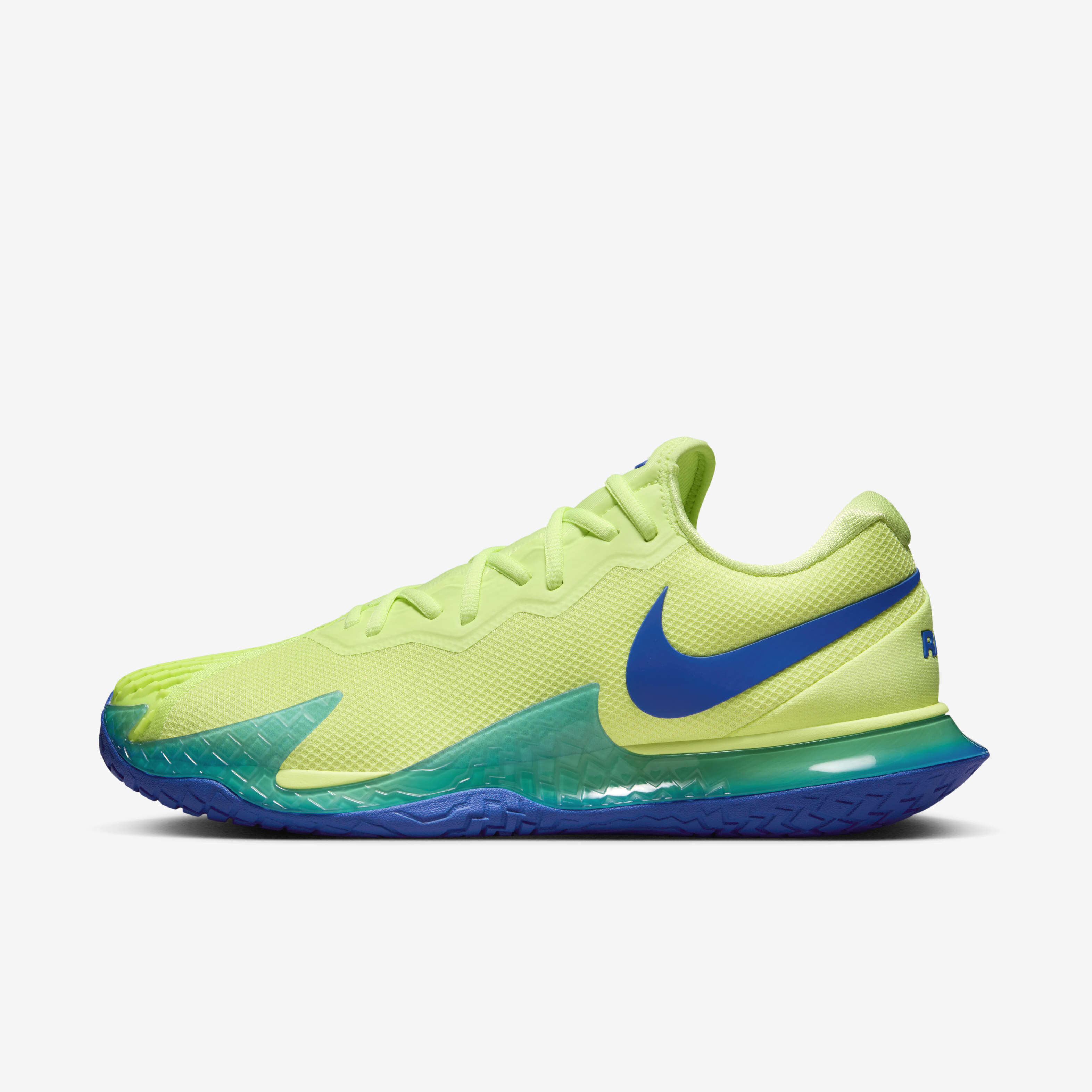 Buy NikeCourt Zoom Vapor Cage 4 Rafa Men s Hard Court Tennis Shoes Light Lemon Twist Light Photo Blue Game Royal Nike Kuwait Official
