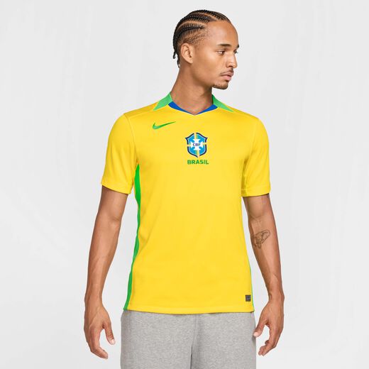 Brazil-نايكي, البرازيل 2025 ستيديوم الأساسي (فريق النساء), تيشيرت كرة قدم نايكي دراي-فت مطابق للأصل للرجال