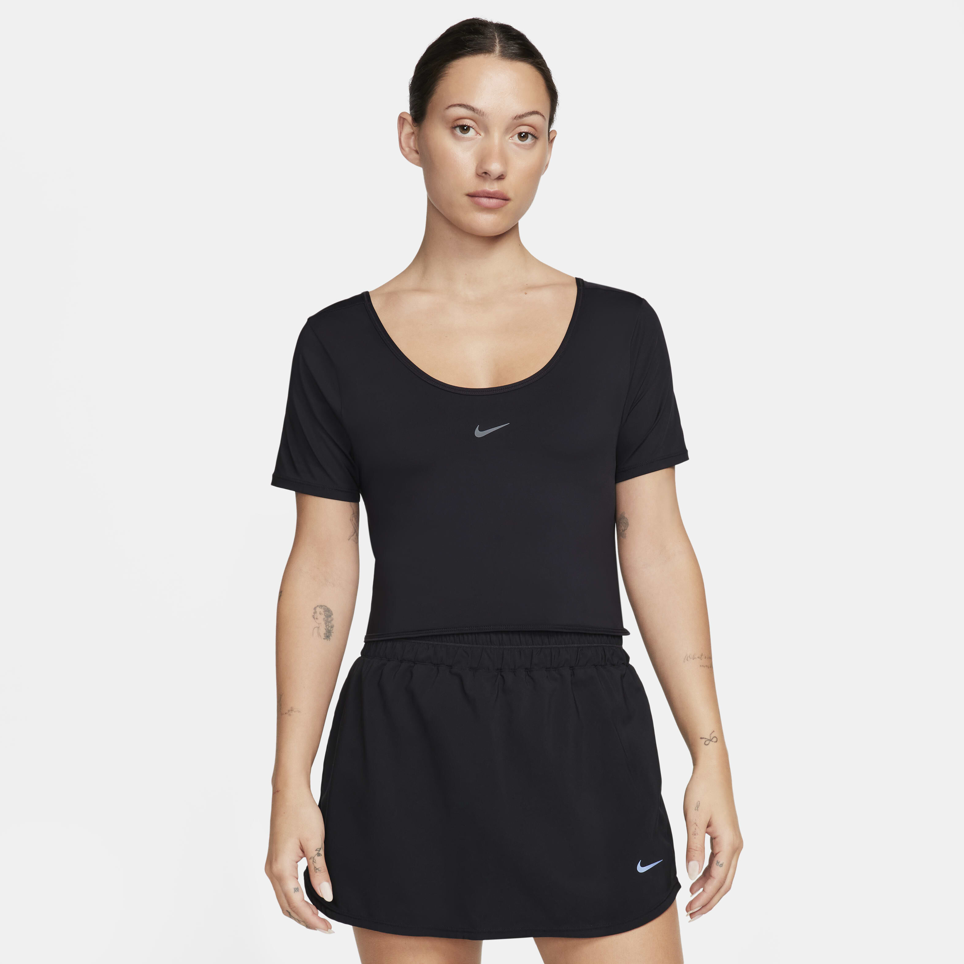 Buy Nike One Classic Women s Dri FIT Short Sleeve Cropped Twist Top Nike Kuwait Official