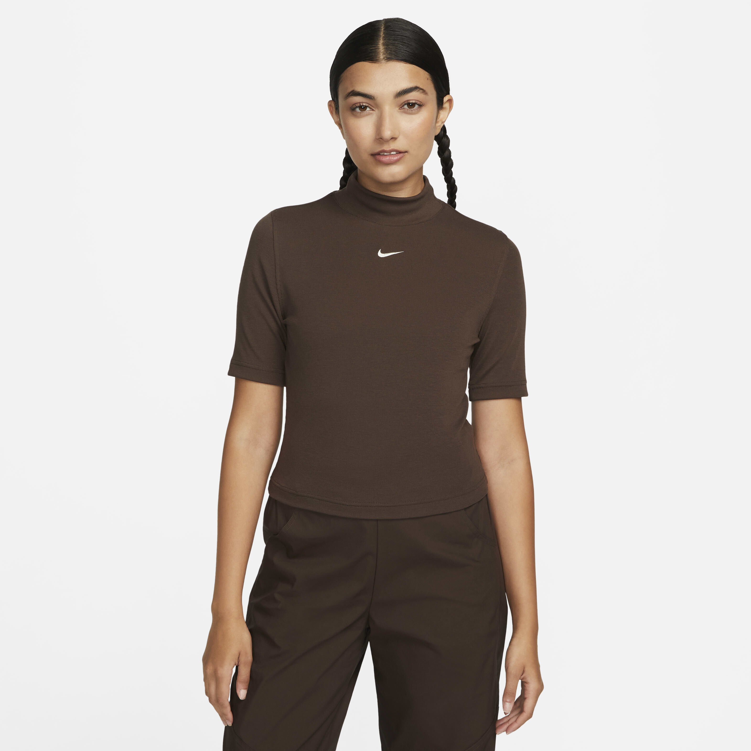 nike mock neck short sleeve
