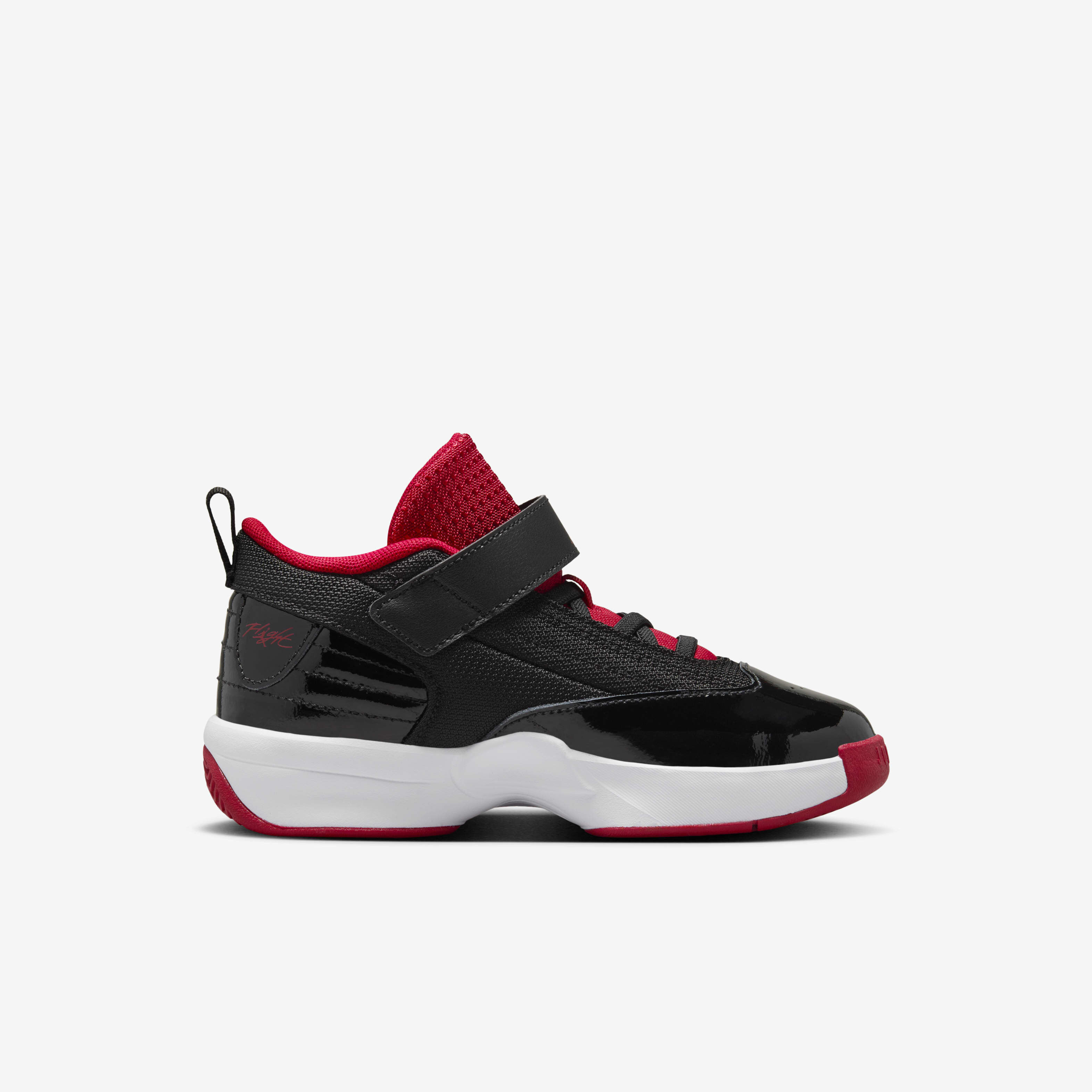 jordan max aura red and black junior