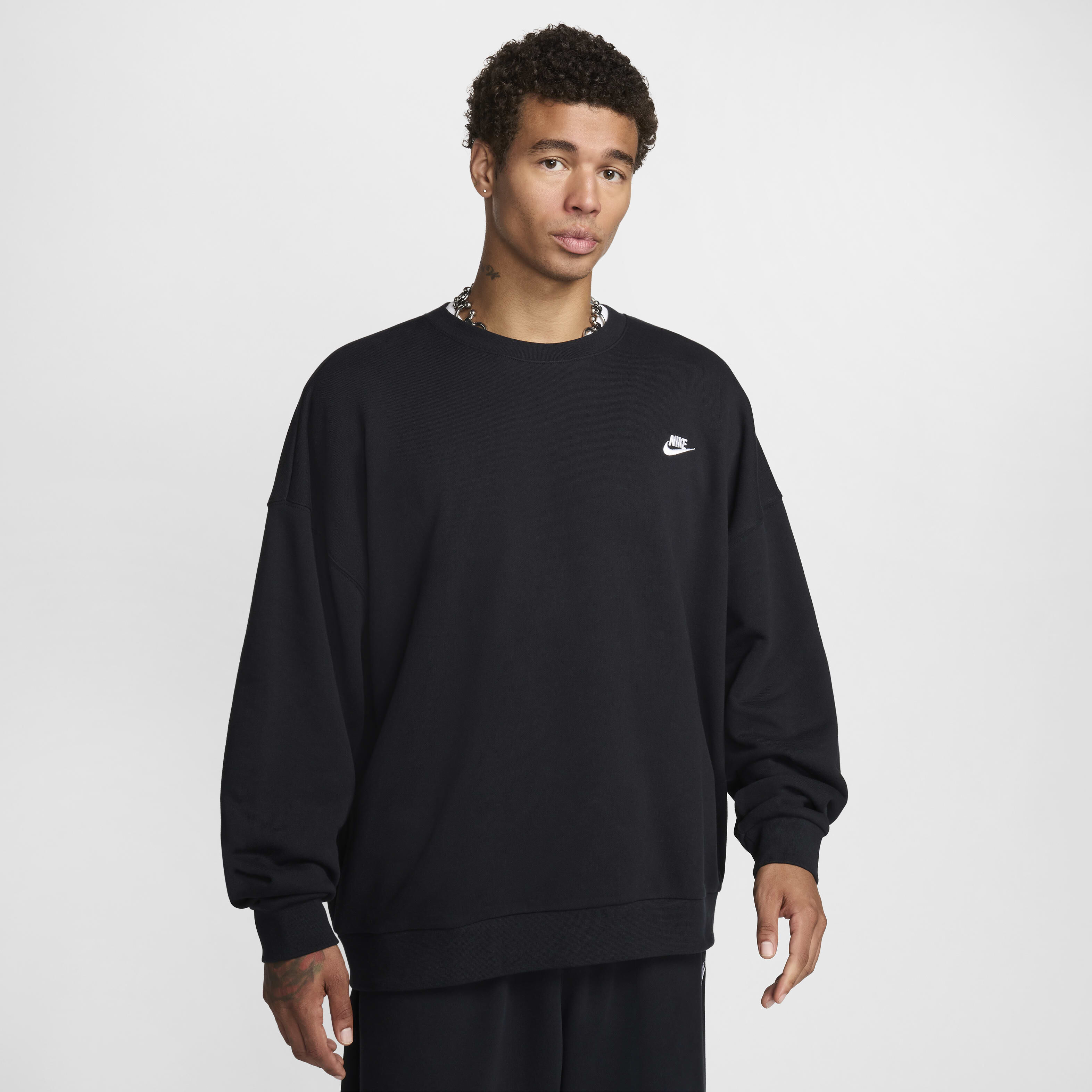 Nike french terry crew cheap