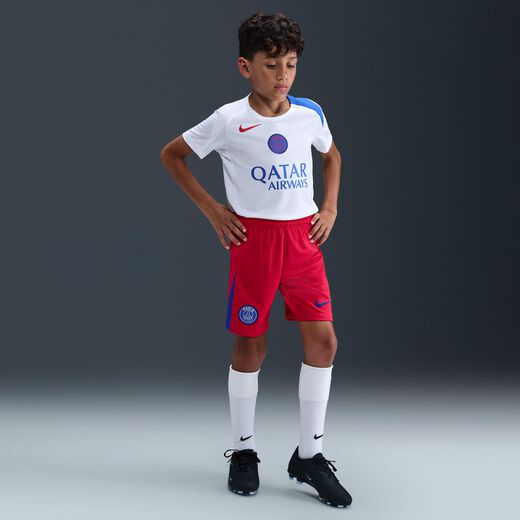 Clothing-Nike, PSG 2025/26 Stadium Third, Older Kids' Nike Dri-FIT Total 90 Football Replica Shorts