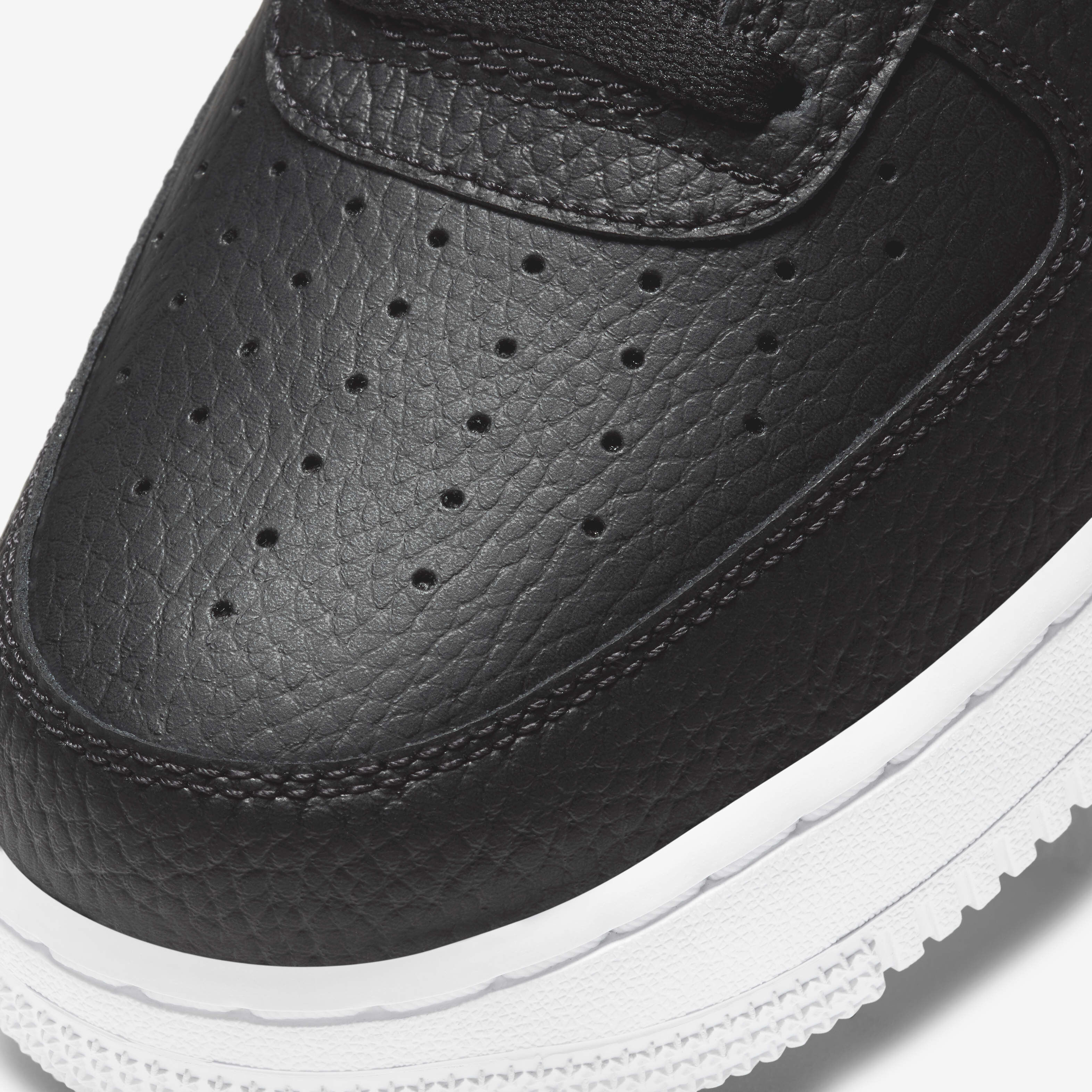 Nike air force 1 7 black leather hotsell