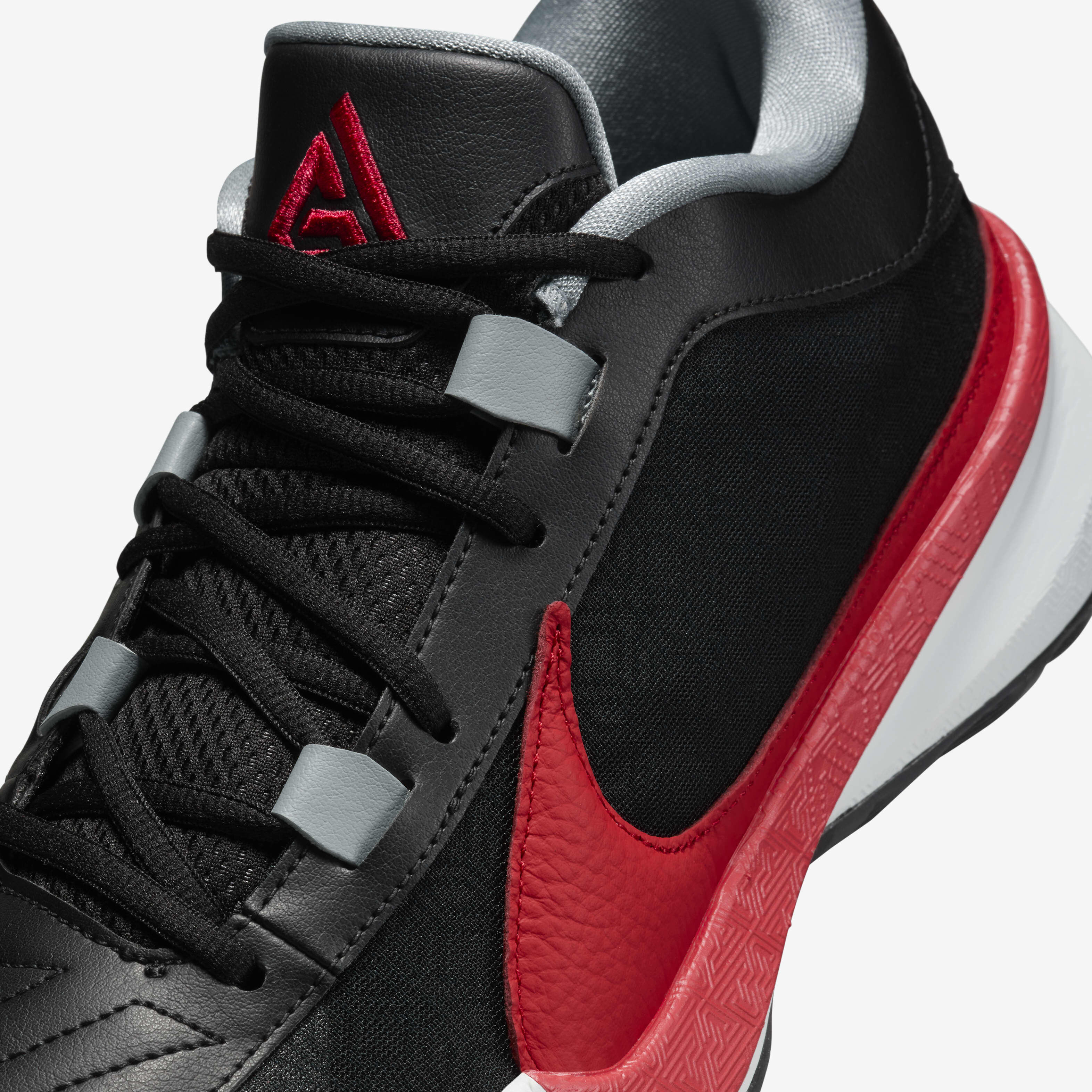 Buy Giannis Freak 5 Basketball Shoes Black Pure Platinum Wolf Grey University Red Nike Kuwait Official