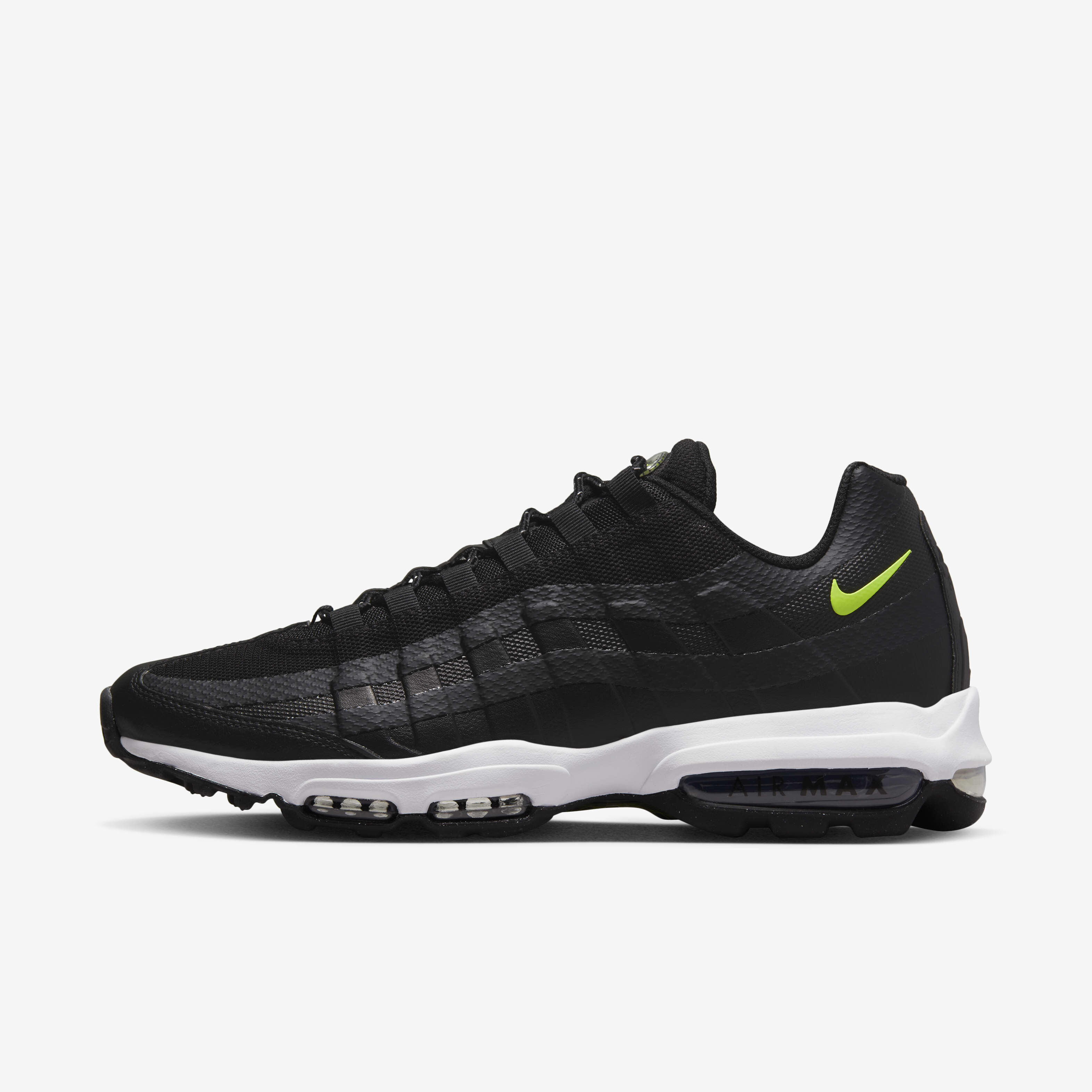 Buy Nike Air Max 95 Ultra Men's Shoes Black/White/Volt Nike Kuwait