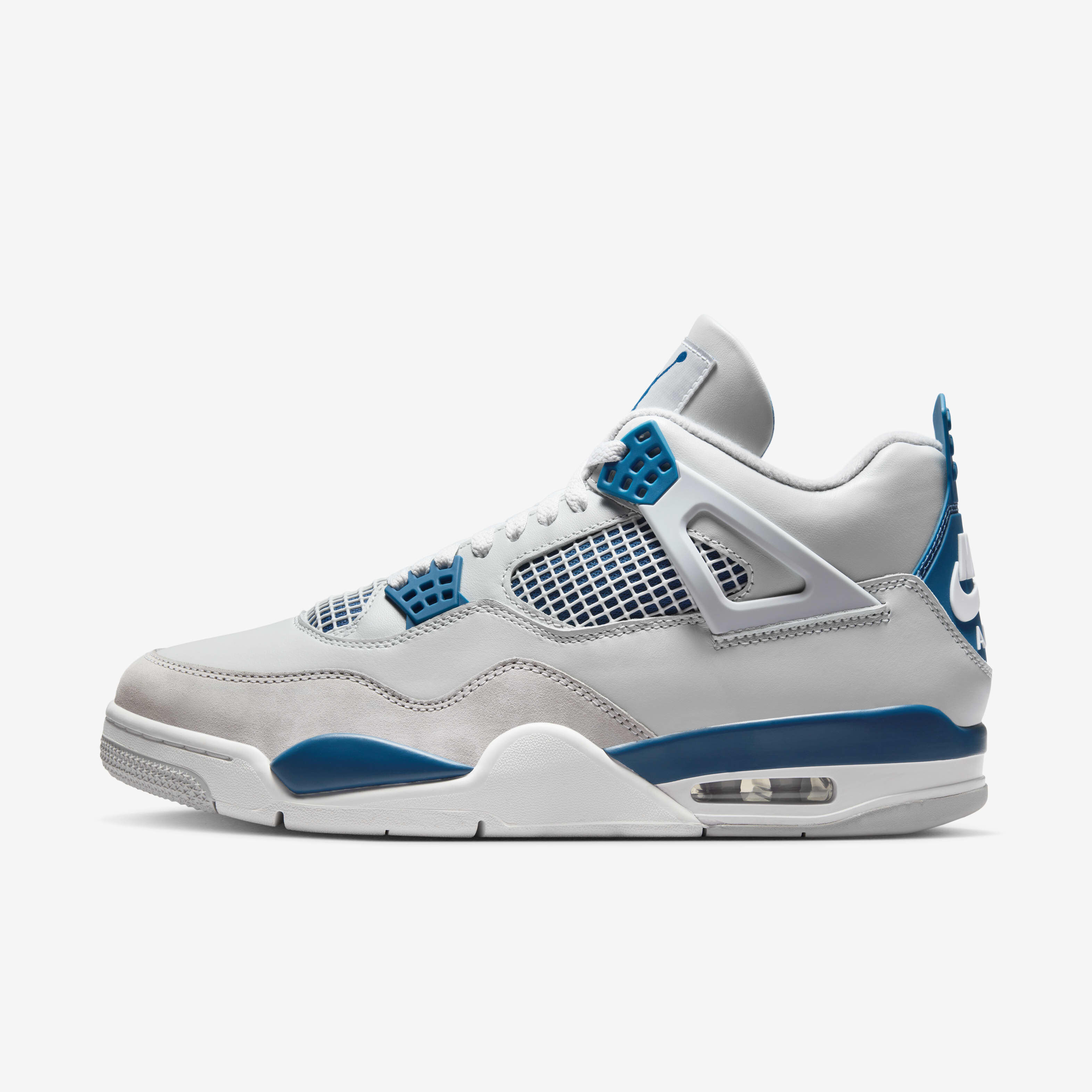 Buy Air Jordan 4 Retro 'Industrial Blue' Men's Shoes - Off-White/Neutral  Grey/Military Blue | Nike Kuwait Official