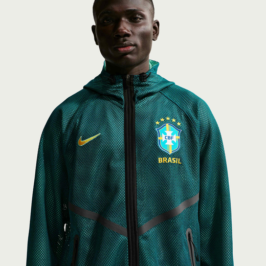 National Football Kits 2026-Nike, Brazil, Men's Nike Dri-FIT Football Anthem Jacket