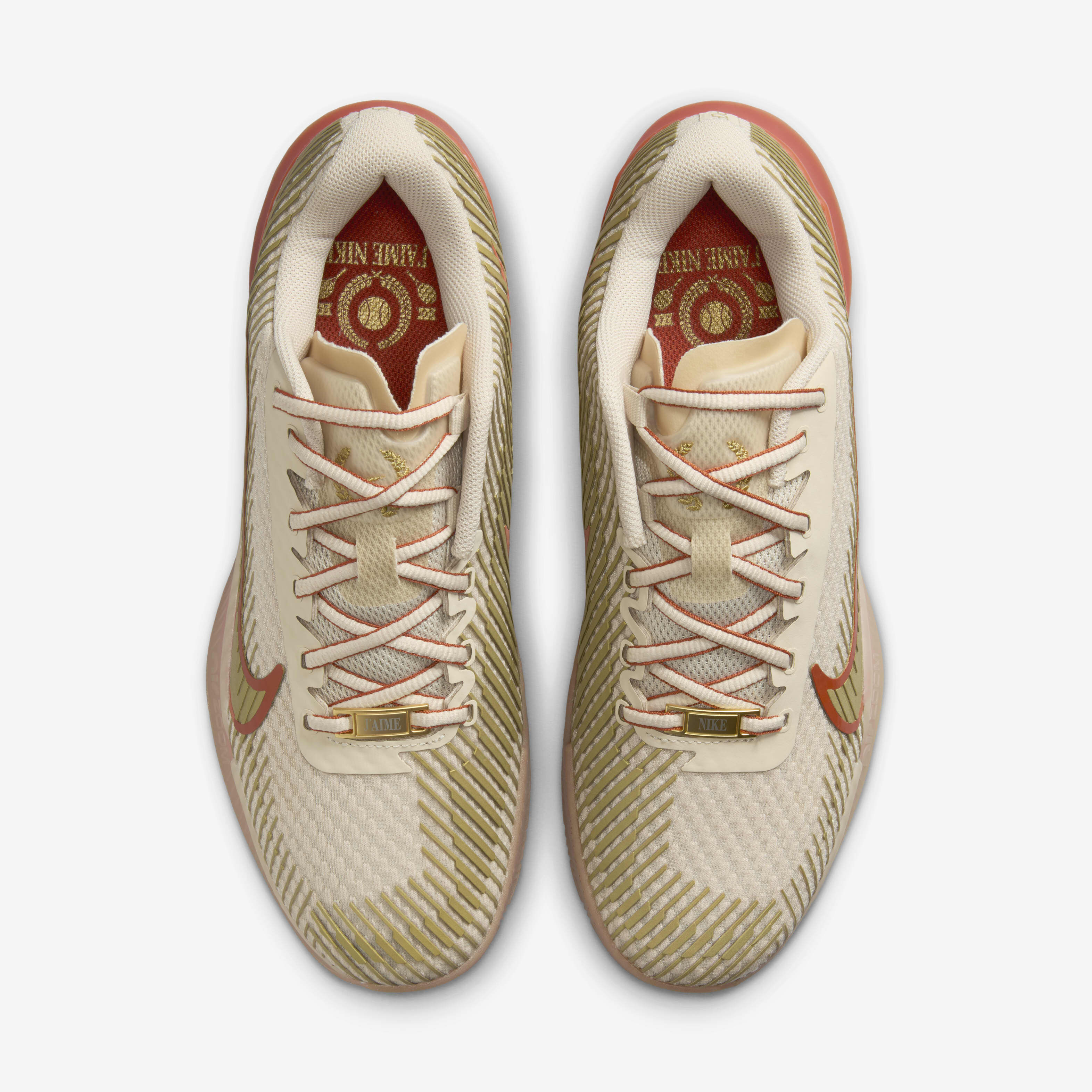 Buy NikeCourt Air Zoom Vapor 11 Premium Women s Clay Court Tennis Shoes Sand Drift Rust Factor Gum Medium Brown Metallic Gold Nike Kuwait Official