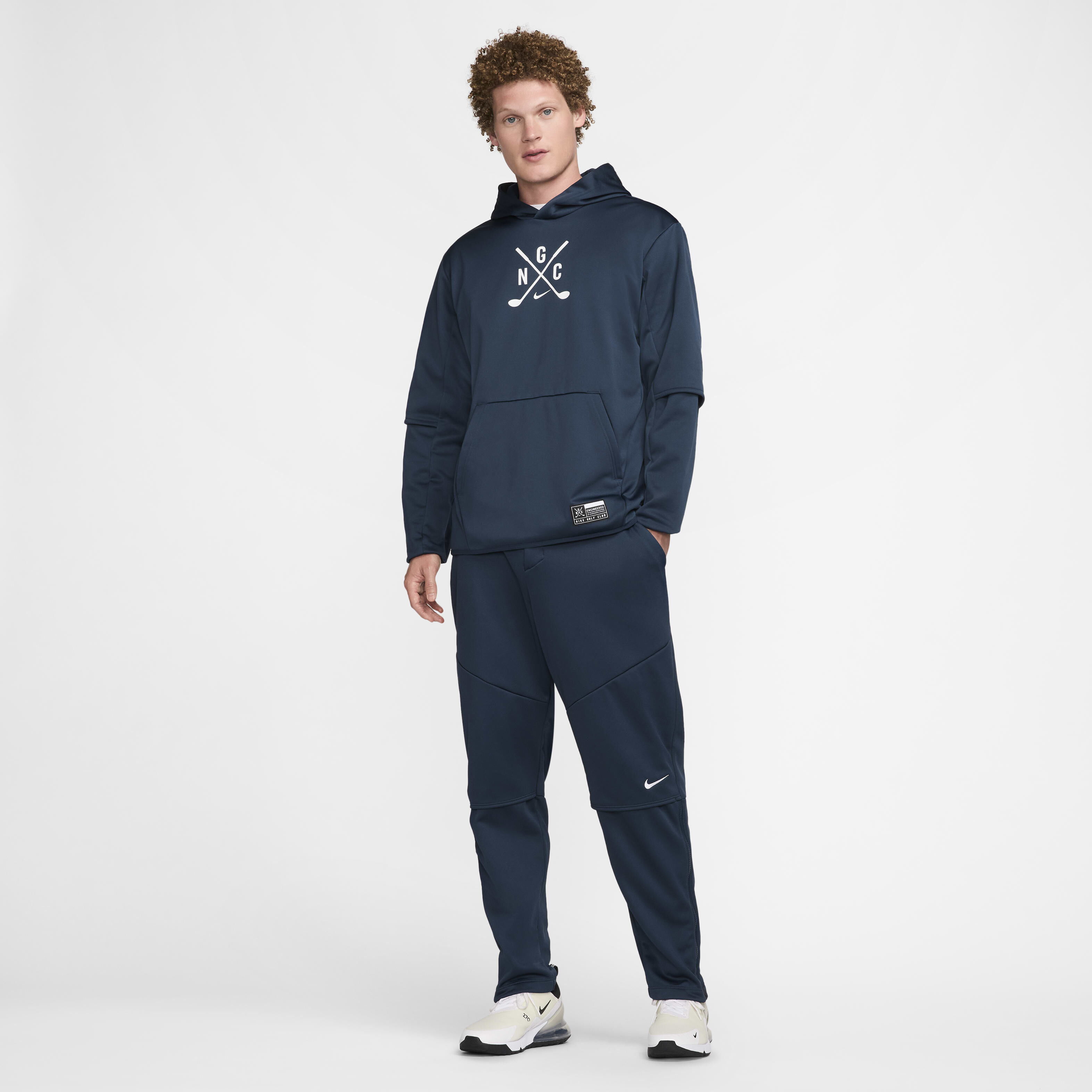 Nike navy golf trousers top