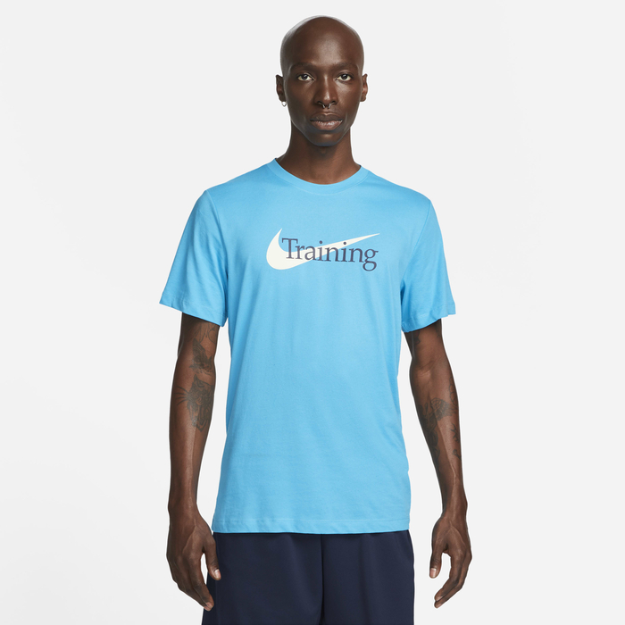 Buy Nike Dri-FIT Men's Swoosh Training T-Shirt Blue Lightning