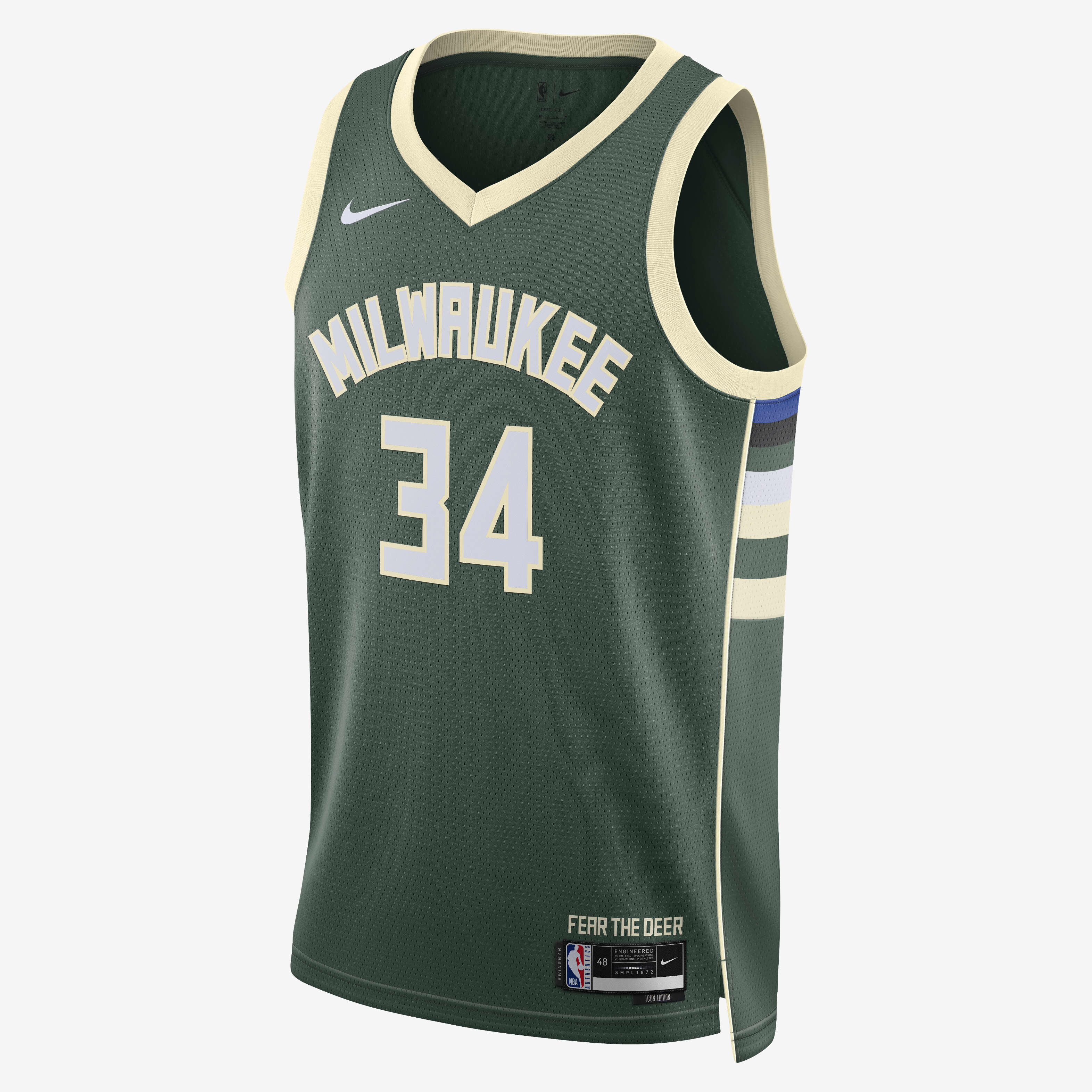 Buy Milwaukee Bucks Icon Edition 2022 23 Men s Nike Dri FIT NBA Swingman Jersey Nike Kuwait Official