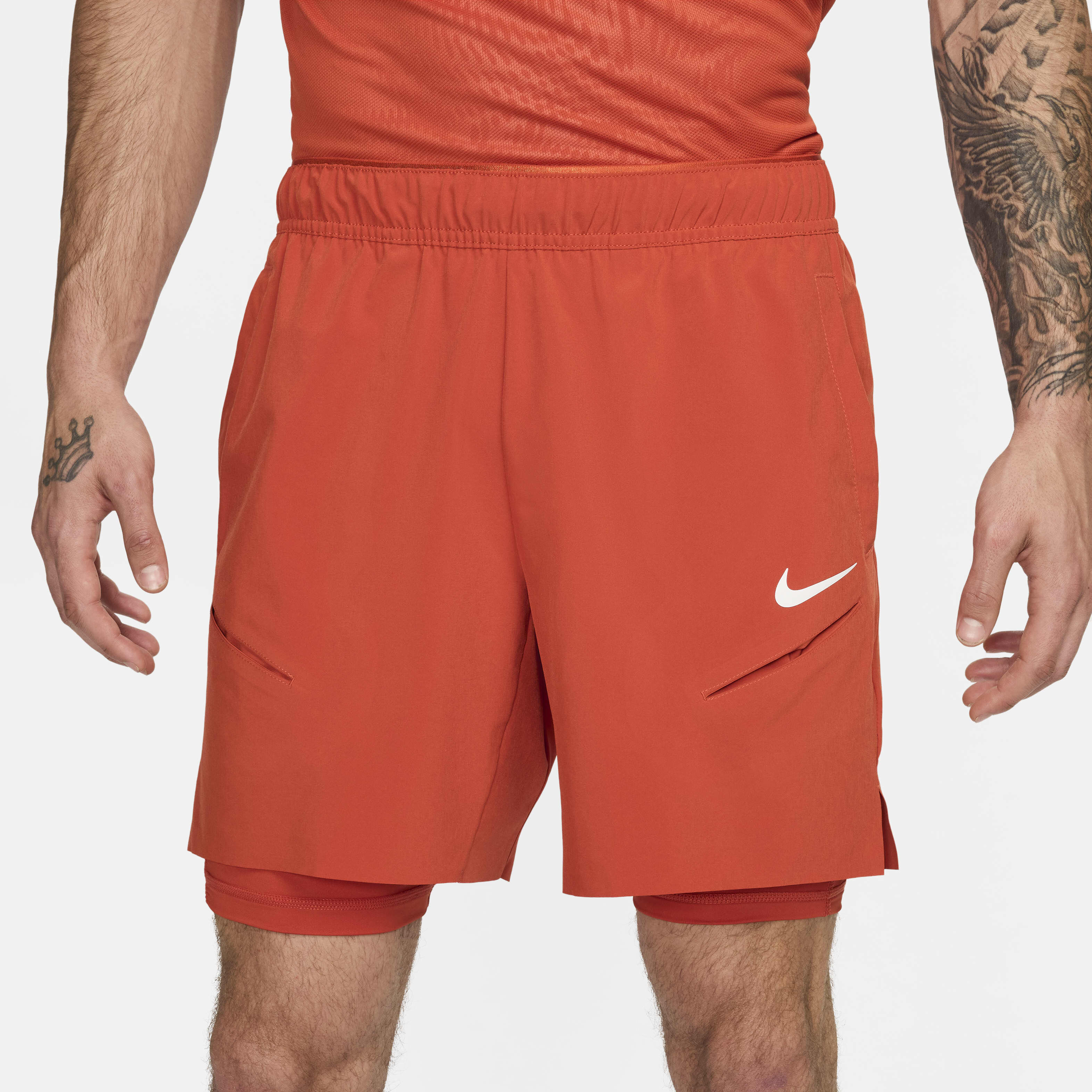 Buy NikeCourt Slam Men's Dri-FIT Tennis Shorts - Rust Factor/Pink