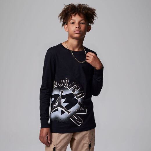 تيشيرتات وقمصان-جوردن, تيشيرت جوردن "ذا ستارتر" بأكمام طويلة, تيشيرت للأطفال الكبار تيشيرتات وقمصان-جوردن, تيشيرت جوردن "ذا ستارتر" بأكمام طويلة, تيشيرت للأطفال الكبار