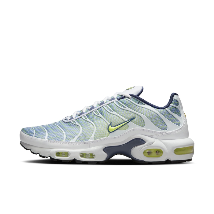 Buy Nike Air Max Plus Men s Shoes Pebble Grey Steel White Lime Nike Kuwait Official