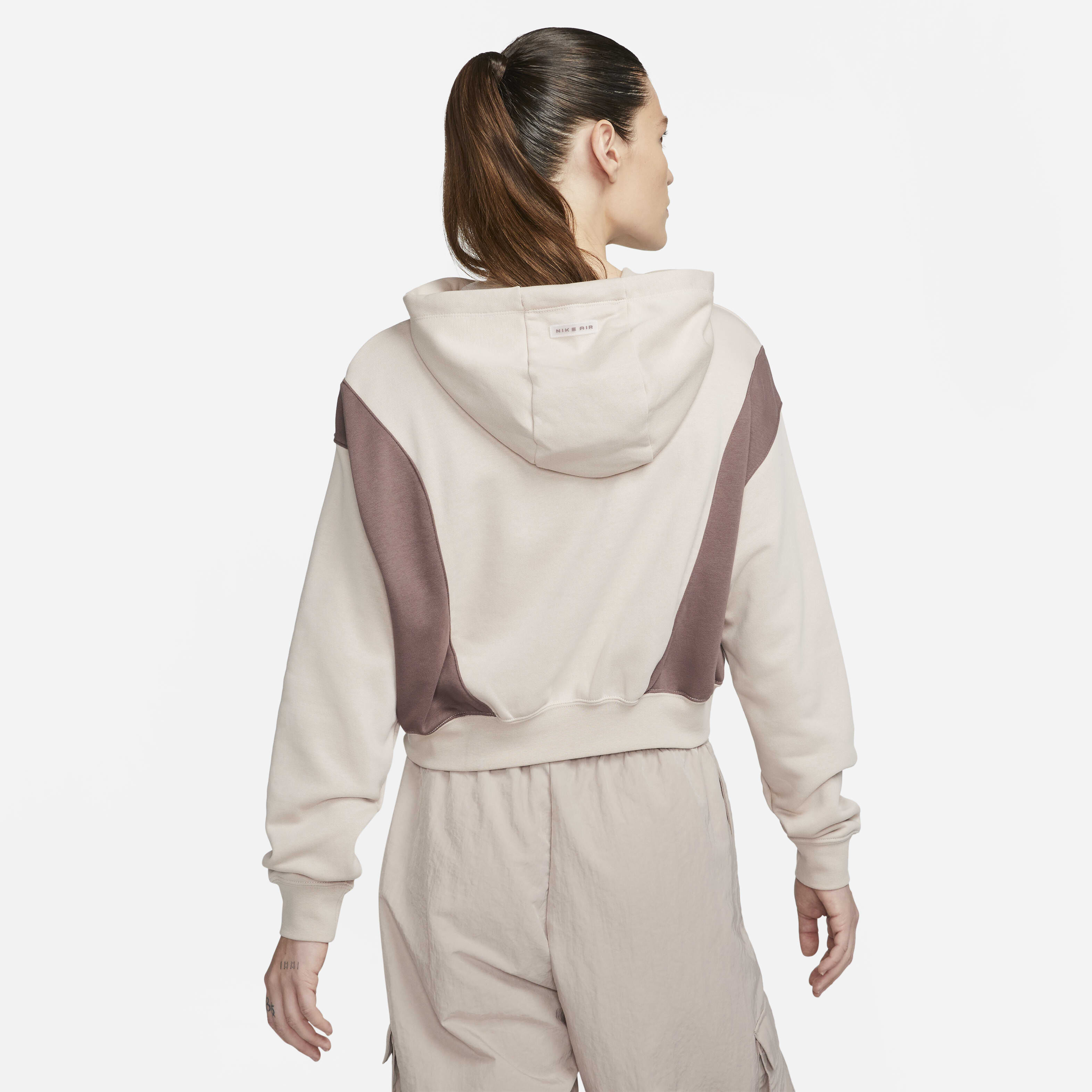 Buy Nike Air Women s Oversized Crop Fleece Hoodie Nike Kuwait Official